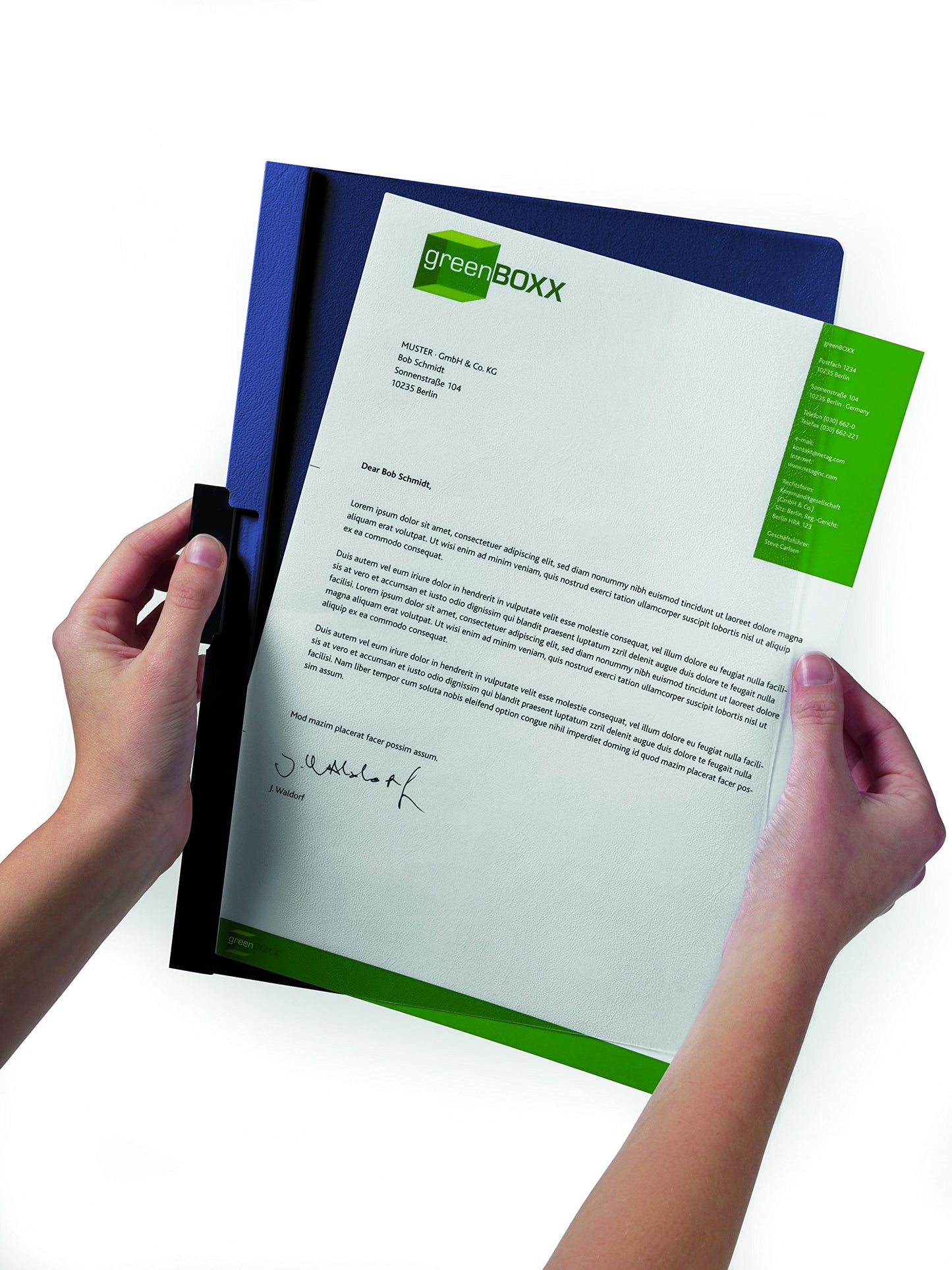 Durable Report Cover with DURACLIP - Letter-Size - Holds Up to 30 Pages - Clear Cover in Black - 25 Per Box
