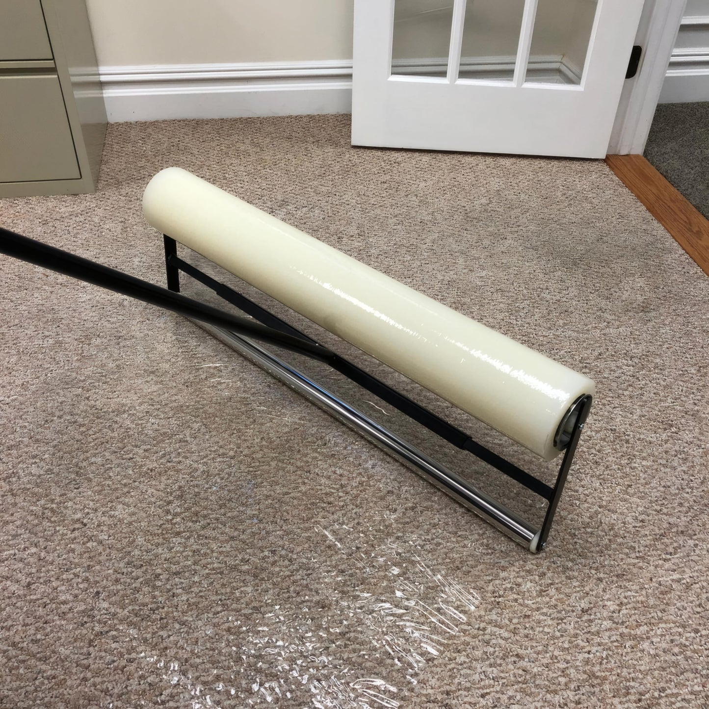 Zip-UP Carpet Protection Film - 24" x 50' Floor and Surface Shield with Self Adhesive Backing & Easy Installation - CPF2450