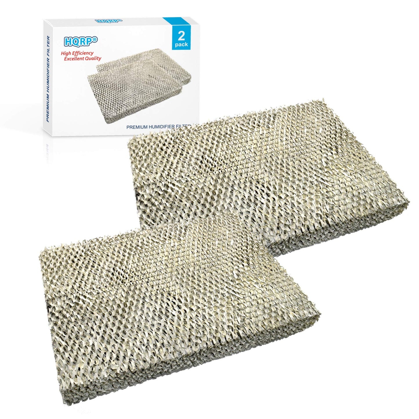 HQRP 2-Pack Filter Pad Compatible with Lennox Healthy Climate 35 X2661 fits HCWB3-17, HCWB2-17, HCWP2-18, HCWP3-18, WB2-17, WB3-17, WP2-18, WP3-18 Series Humidifiers