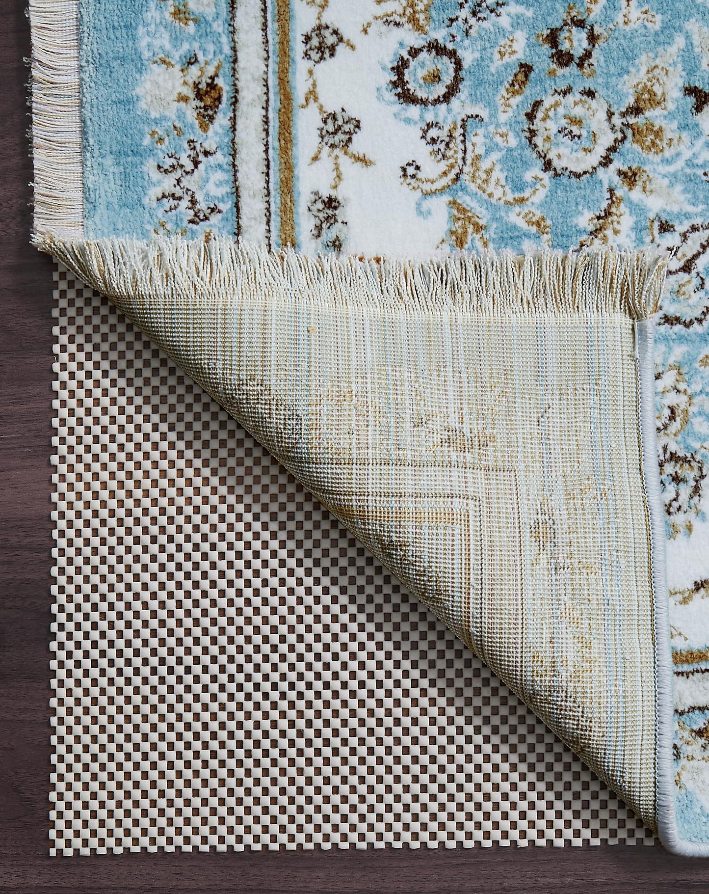 Veken 6x9 Ft Rug Pad Gripper for Hardwood Floors, Non Slip Rug Pads for Area Rugs, Thick Rug Grippers for Tile Floors, Under Carpet Anti Skid Mat, Keep Your Rugs Safe and in Place