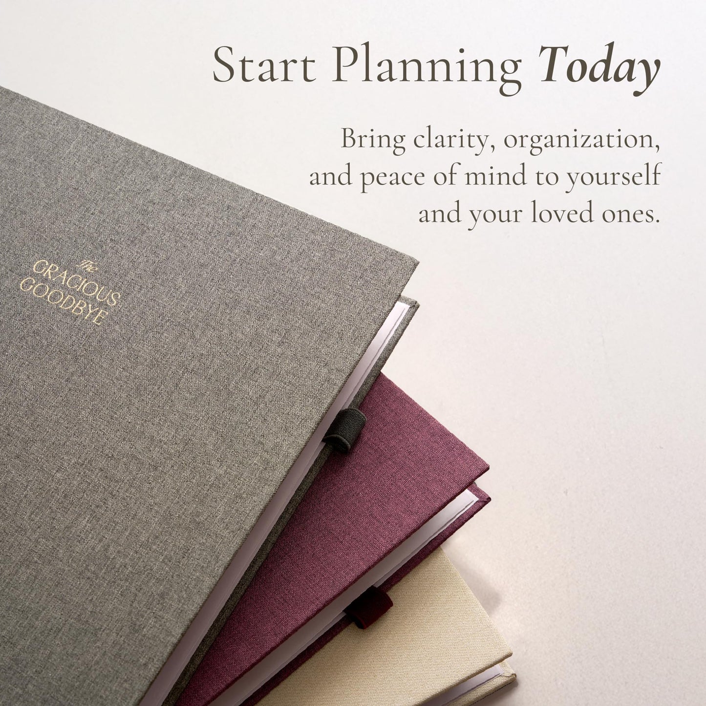 End-of-Life Planner Gracious Goodbye – Thoughtfully Designed Organizer for Final Wishes, Estate Planning, and Family Documents - Merlot