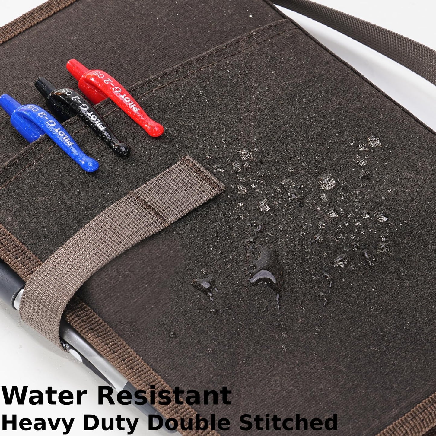 Field Journal Notebook A5 Planner Cover, Travel Journal for Men & Women Travelers Notebook Cover, Water Resistant Waxed Canvas A5 Cover with Pen Holder, Included 5.8" x 8.3" Refillable Field Book