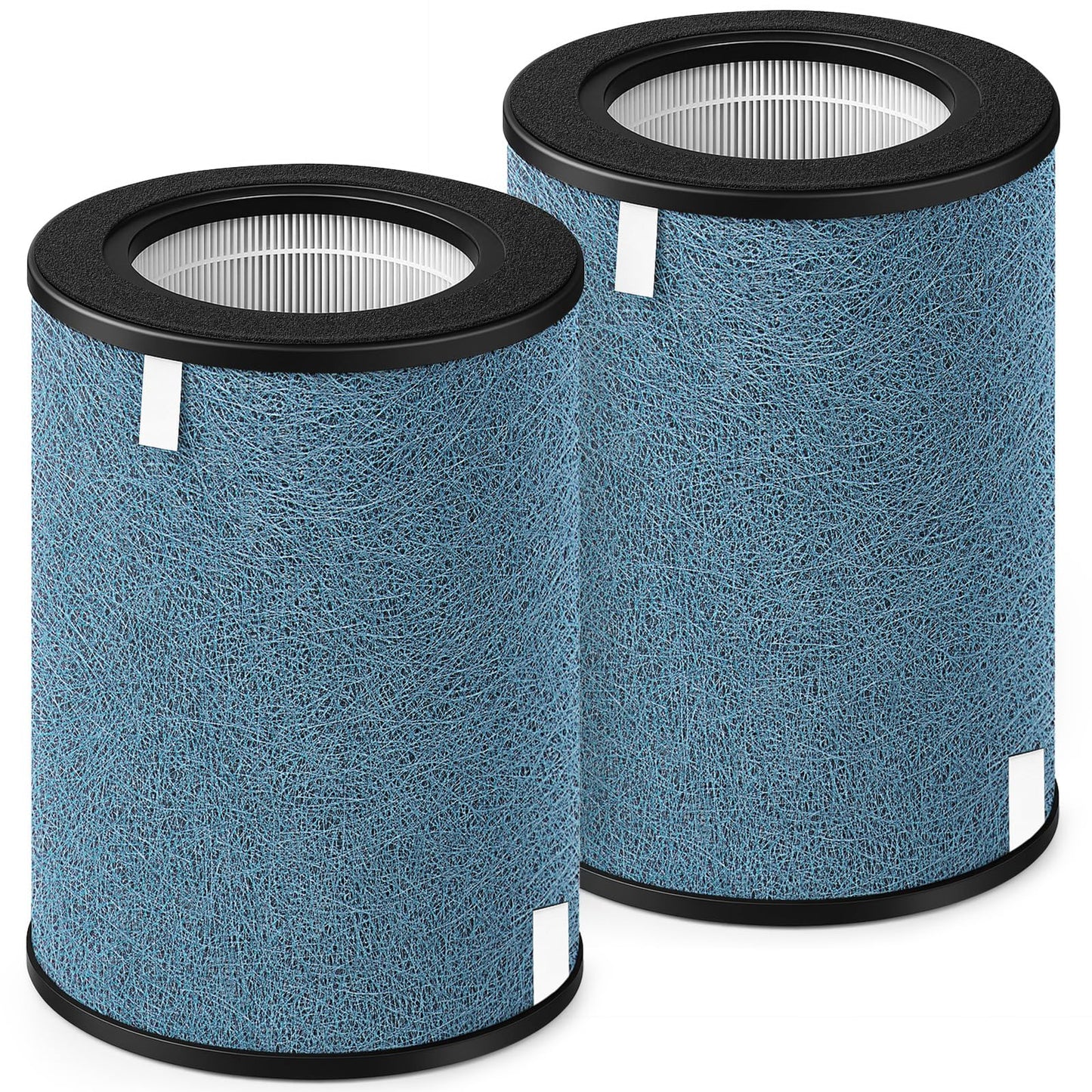 BUXEBUX 2-Pack HP302 NeverChange Air Purifier Max Replacement Filter for Shark Air Purifier Filter HP301, HP300, HP202, HP232 Series, HC501 Series, AP1000, UA205 Series Air Purifiers, Part # HE3FKPET