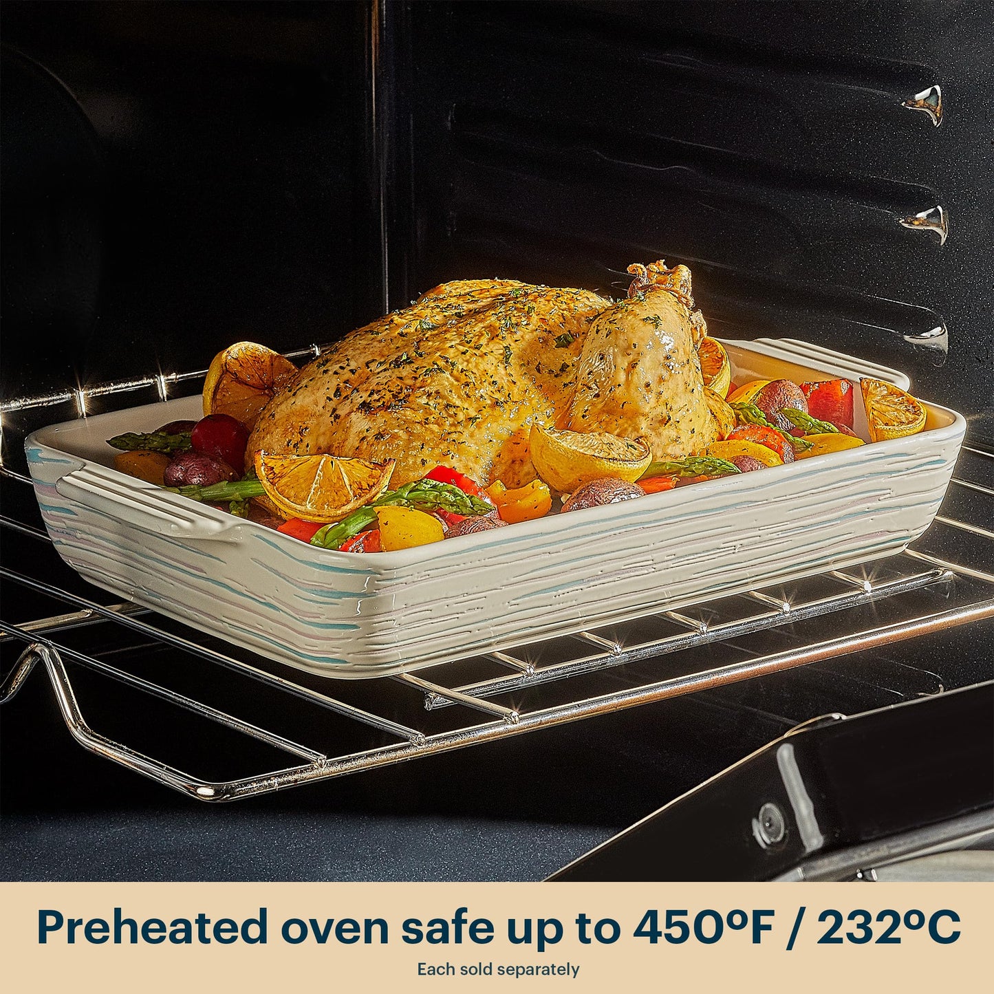 Pyrex 8-Piece, 6oz Ceramic Ramekin Bakeware Set, Nonstick Souffle Oven Pans, Bakers, For Baking, Roasting, Steaming