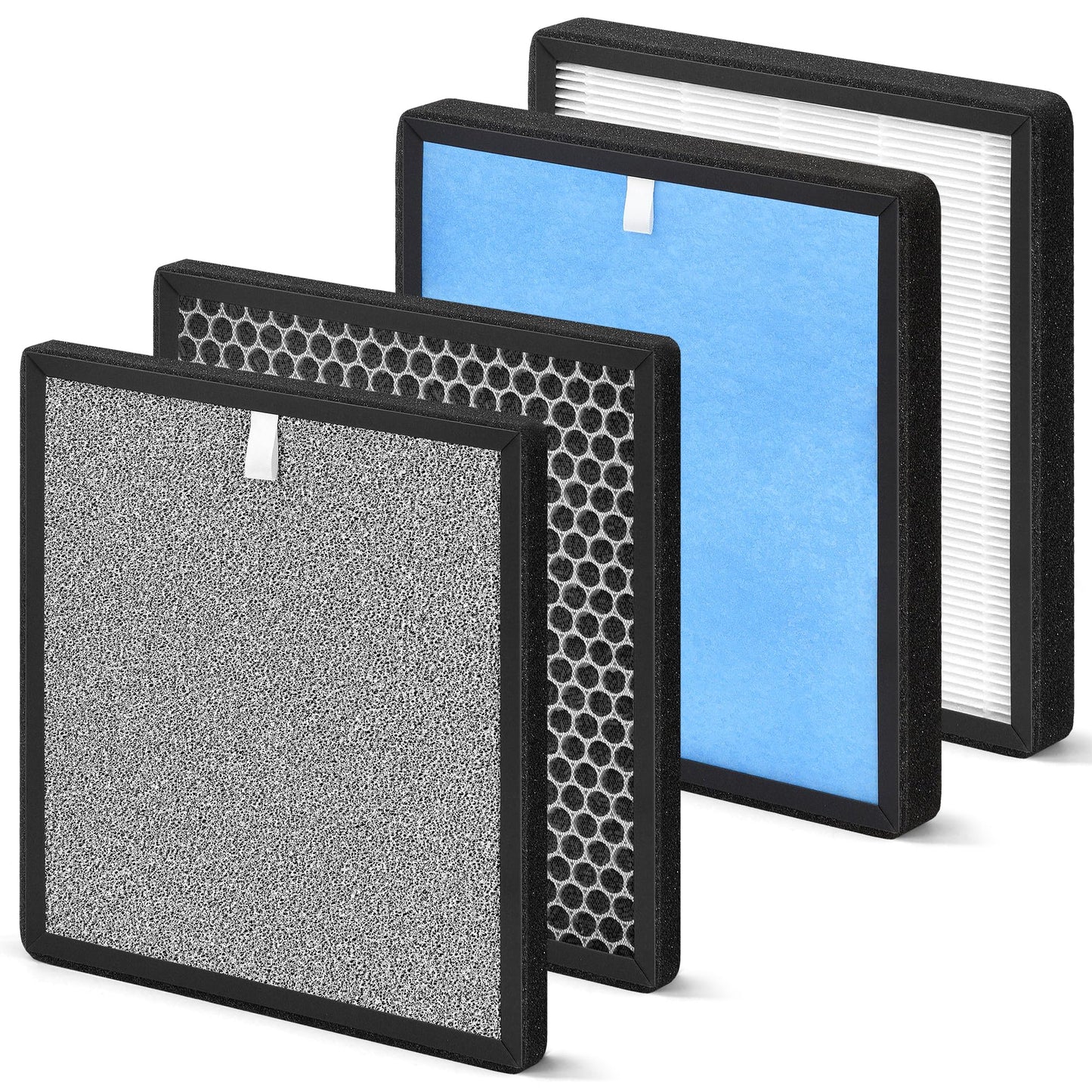 Zouhwaso 2 Set HJ-H23 Replacement Filter Compatible with Hejiko Air Puri-Fier Replacement Filters HJ-H23, H23 Replacement Filter H23 True HEPA with Adsorption Filter, Car-bon with Cold Catalyst Filter