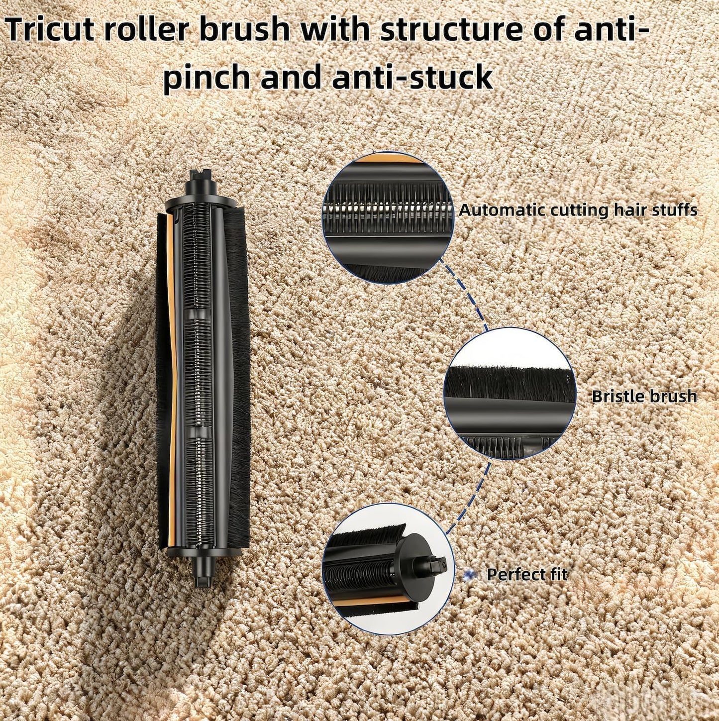 JoyBros Replacement Parts for Dreame X40 Ultra Complete L40 Ultra X40 Master MOVA P10 Pro Ultra Mop Pads X8;Filter HEPA X6;Tri-Cut Main Brushe X1; Side Brushes X6 Accessories