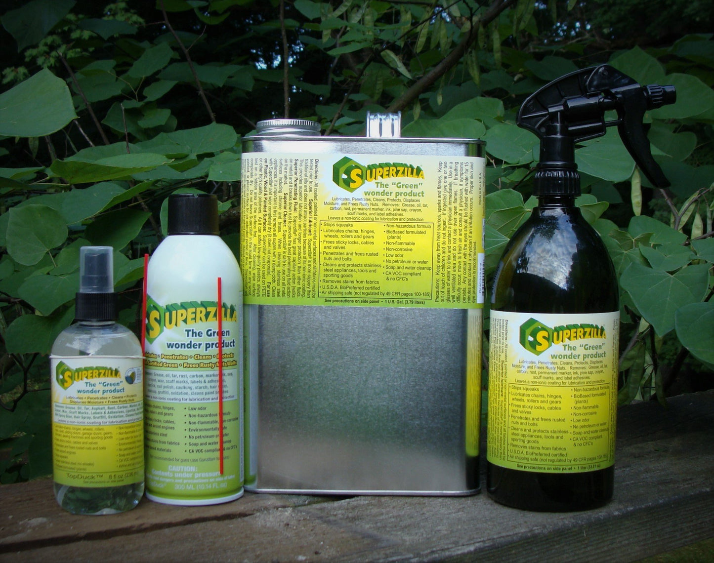 Superzilla - Powerful All-Purpose Cleaner and Lubricator – “The Green Wonder Product” – 1-Liter Spray Bottle