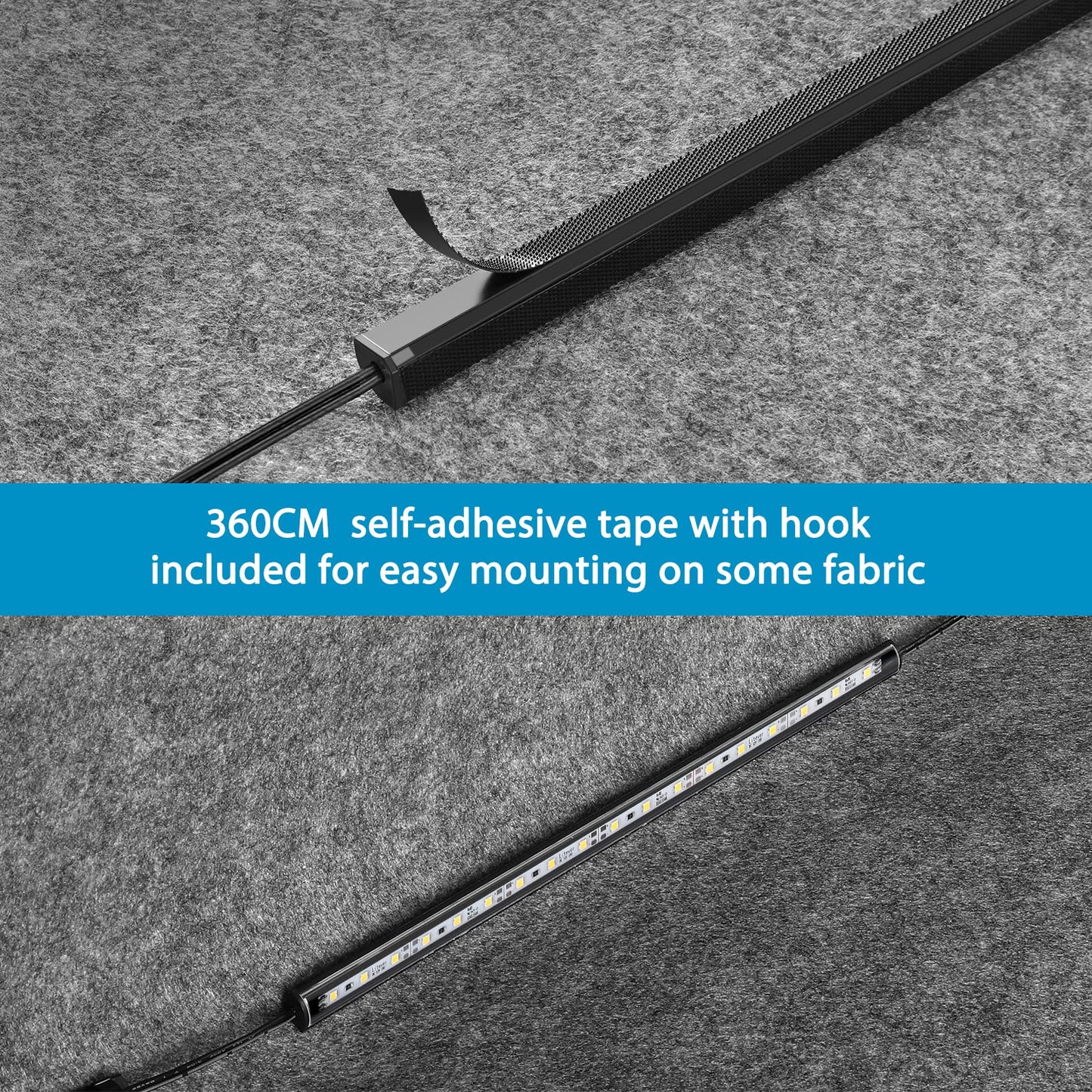 Litever LED Safe Lighting Kit. Door Control Activated. 6 pcs Slim 12 inch Light Bars. Linkable Extendable Plug-in for Gun Safe, Closet, Showcase, in-Cabinet Under Counter Pantry. Daylight 5000K
