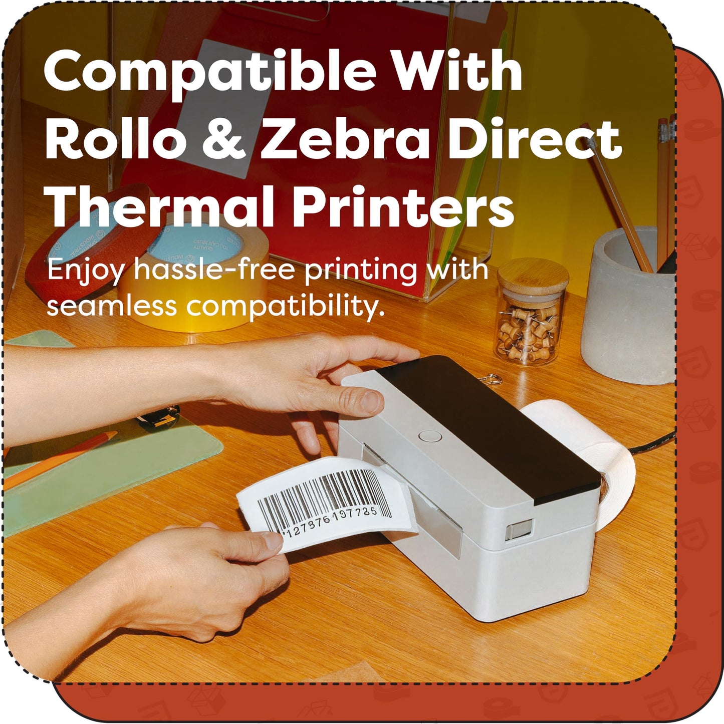 Aegis Adhesives - 3" X 1" Direct Thermal Labels (15600 Count, 12 Rolls) - Inventory SKU Barcode Labels, Address Stickers, and Shelf Identification - Compatible with Zebra and Rollo Printers