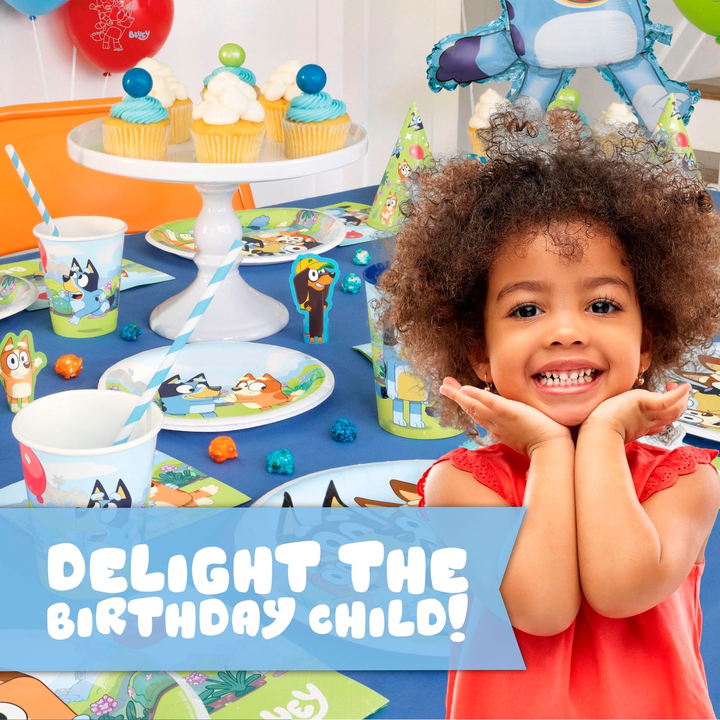 Bluey Plates and Napkins for 32 Guests | Bluey Birthday Decorations for Party | Officially Licensed