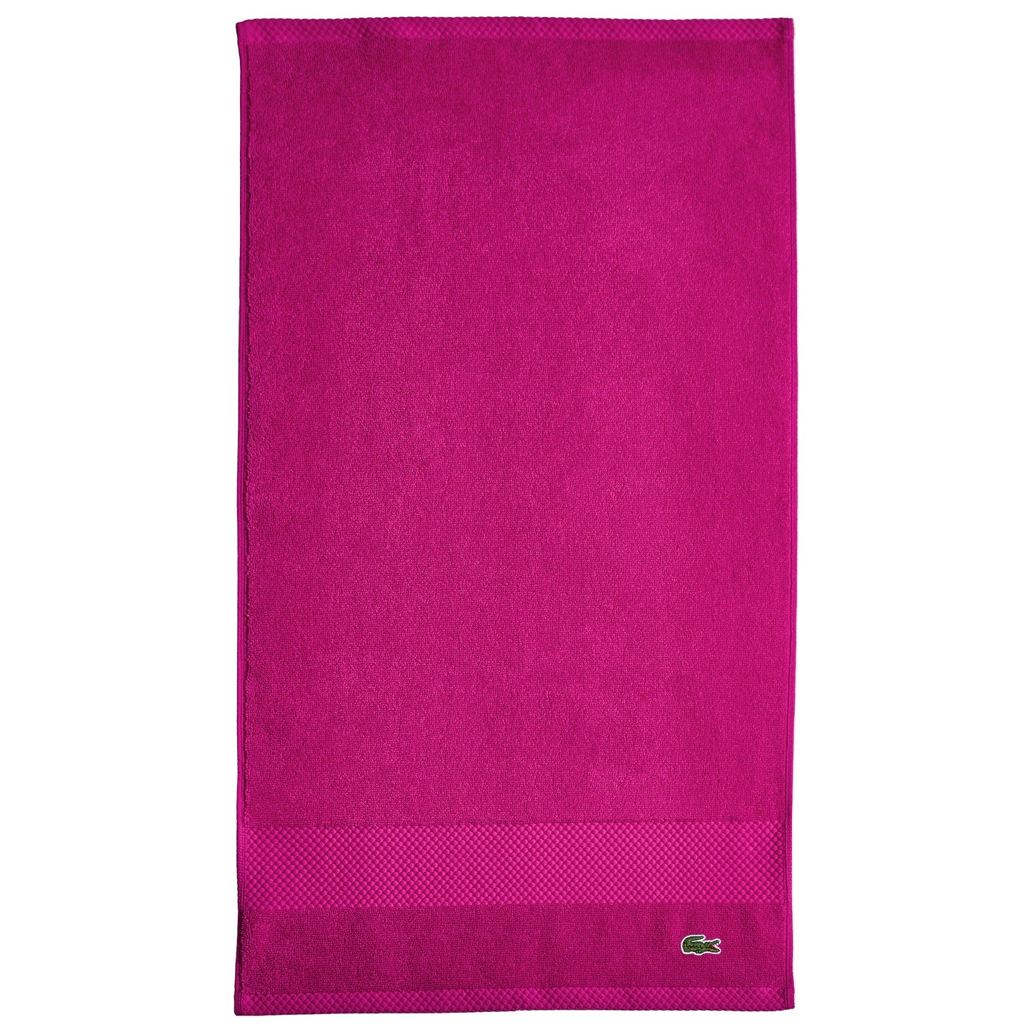 Lacoste Heritage Anti-Microbial Supima Cotton Hand Towel, Magenta, 16" x 30" – Absorbent & Quick Drying, Premium Super Soft Bath Towel, Bathroom Essential, Gift for All Occasions, Machine Washable
