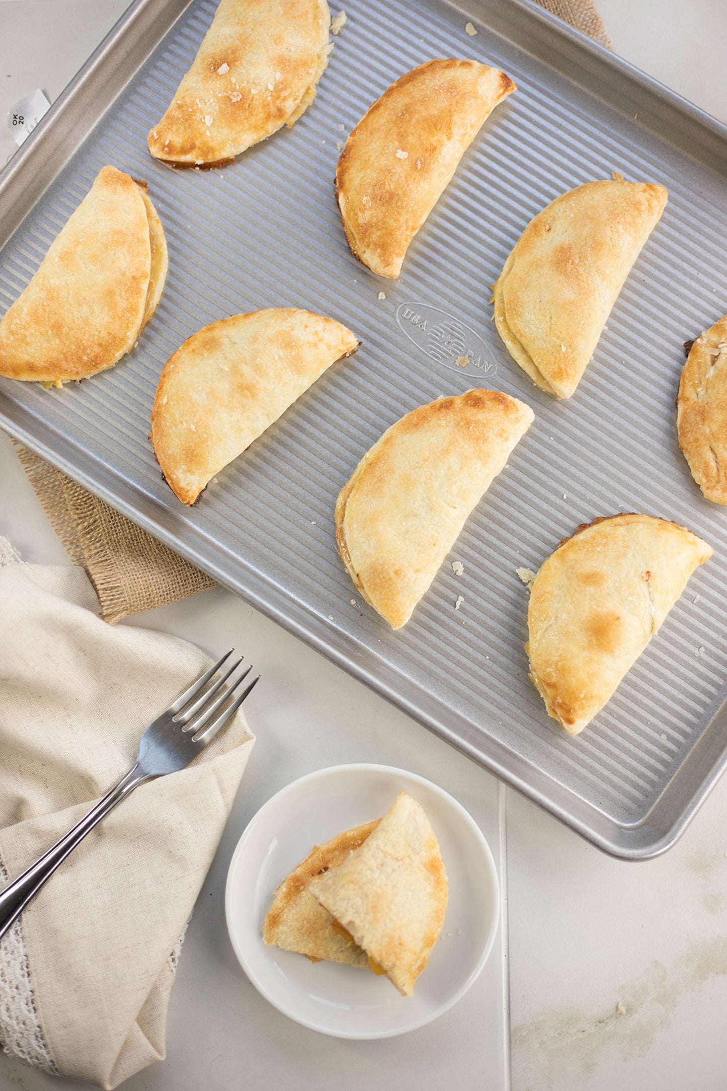 USA Pan Bakeware Half Sheet Pan, Set of 2 Baking Sheets, Aluminized Steel