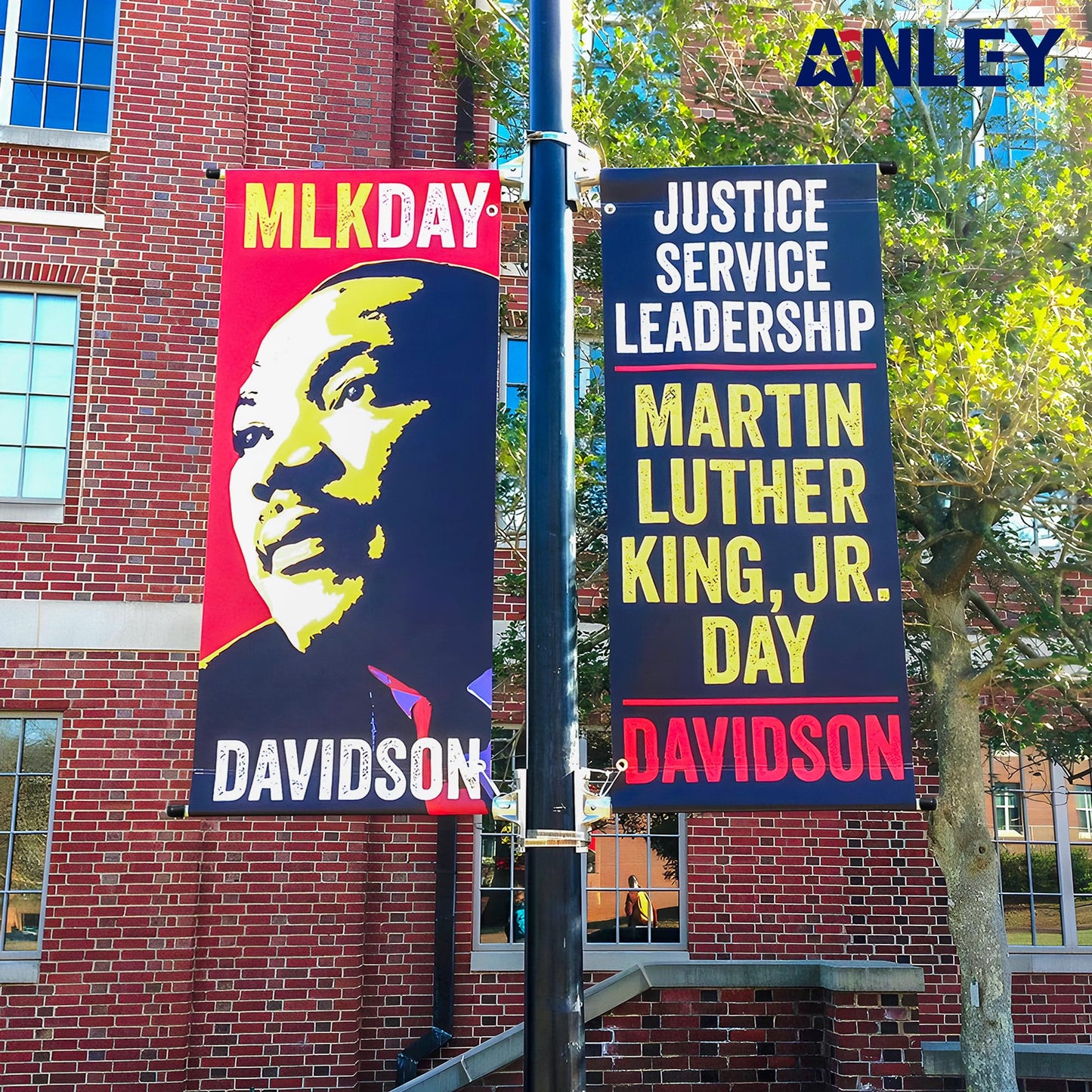 Anley Street Light Pole Banner Mounting Bracket Kit for 30" Wide Banners - Outdoor Weather Proof Support - Quick Installation Perfect for Promoting Events, Business, Advertisement