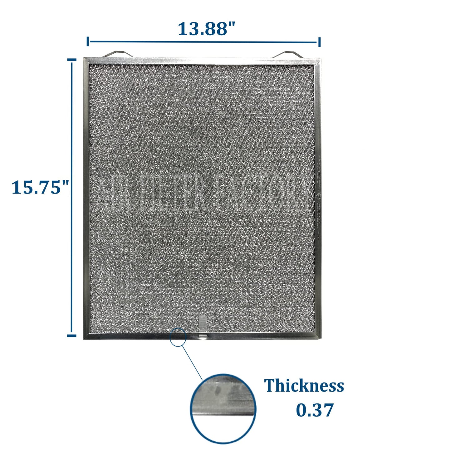 Air Filter Factory Compatible Replacement for Broan Nutone S99010430-002, 99010430-002, 4512880 Range Hood Aluminum Grease Filters 2-Pack