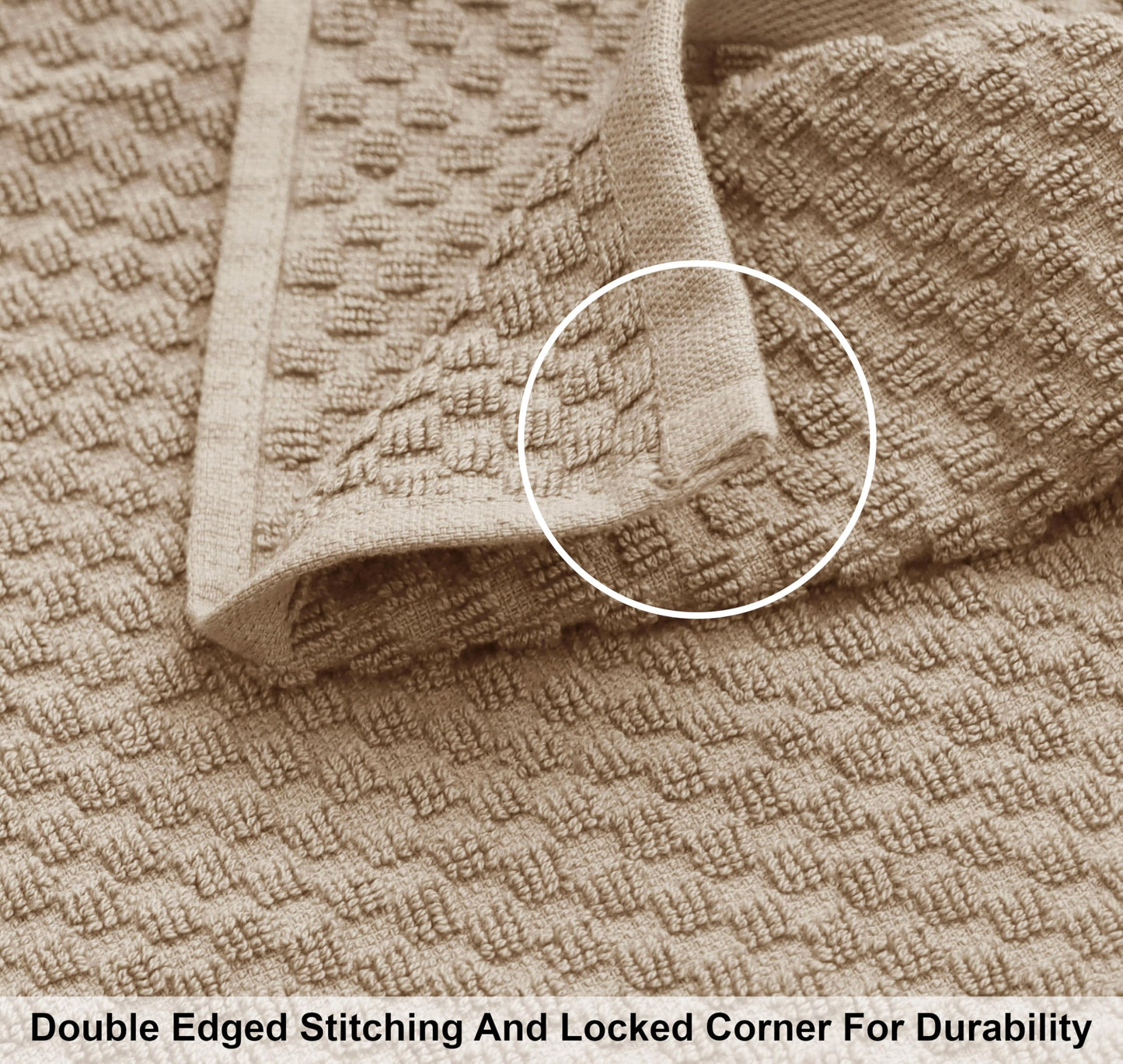 COTTON CRAFT Waffle Bath Towel - Set of 4 Luxury Euro Spa Waffle Weave Towels - 100% Ringspun Cotton Bath Towel - Super Absorbent Quick Dry Bath Towel Set - Oversized 30 inches x 56 inches - Linen