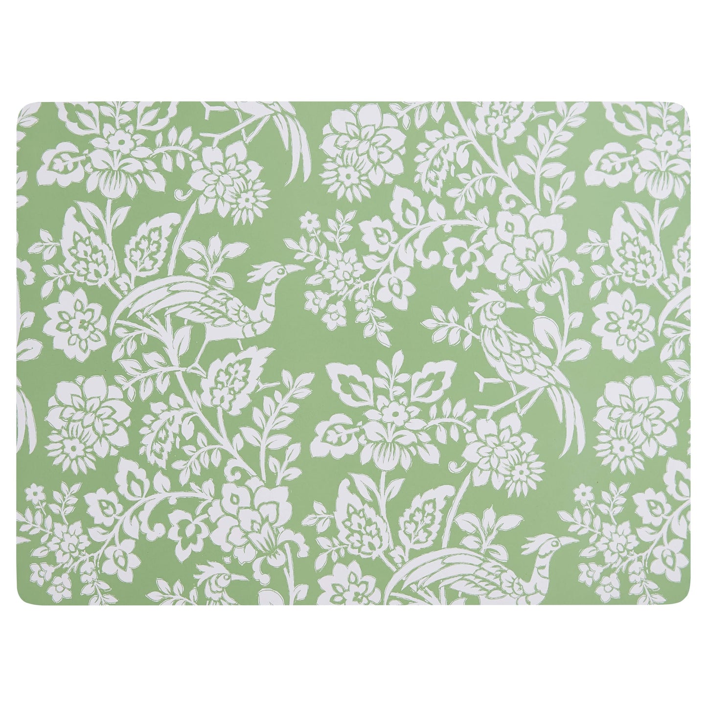 Laura Ashley Cork Placemats 16 x 12-inch for Kitchen and Dining Tables, Heat Resistant, Durable, Easy Clean, Set of 4, Adain Palace