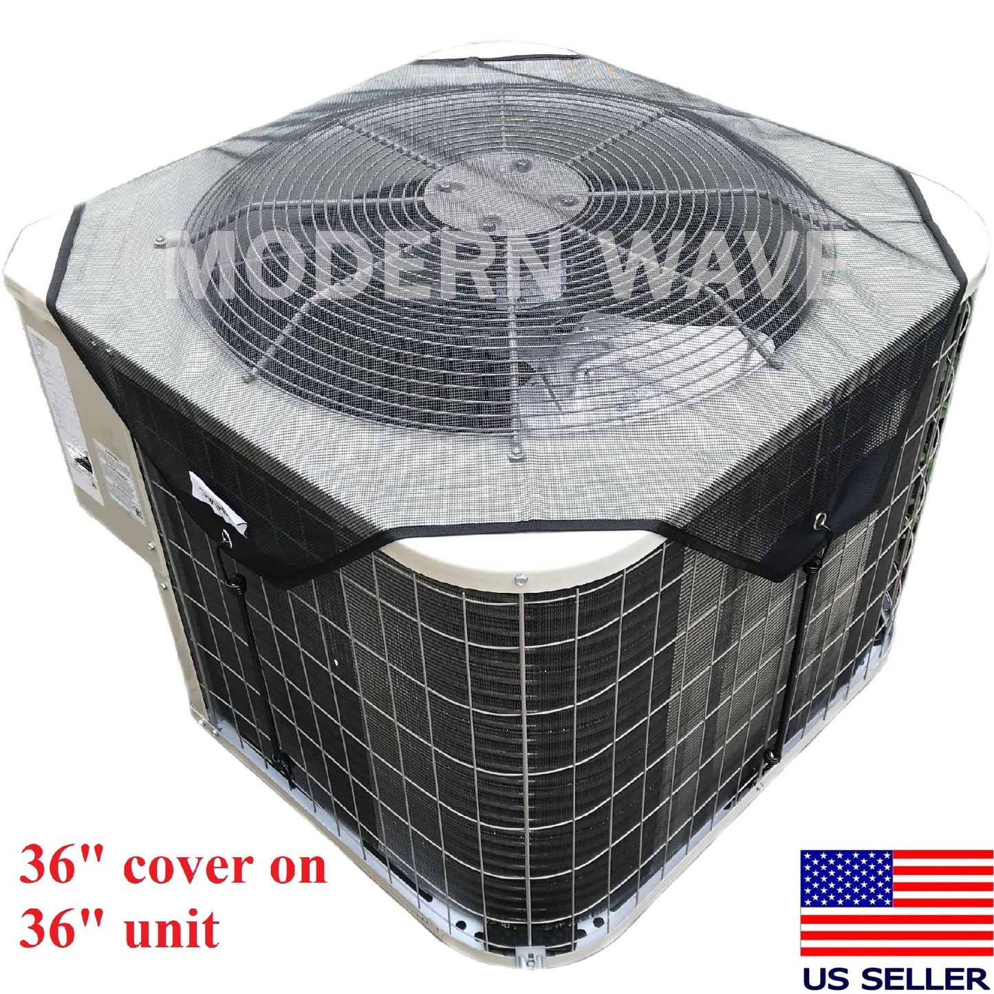 MODERN WAVE Central Air Conditioner Cover for Outside Units 36 x 36 - Top Universal Outdoor AC Cover Defender (Mesh, 36" x 36")