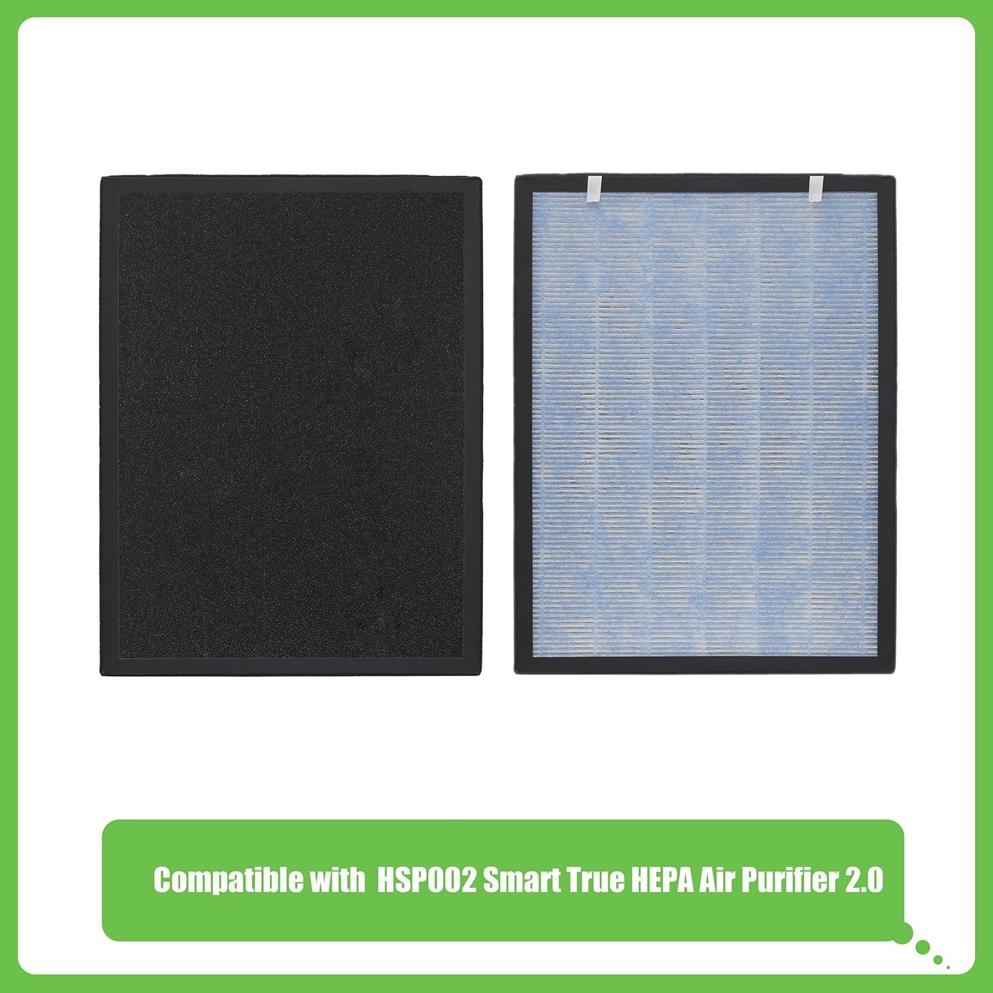 Hichoryer HSP002 Replacement Filter, Compatible with HSP 002 Smart True HEPA Air Purifier 2.0,1 Pack