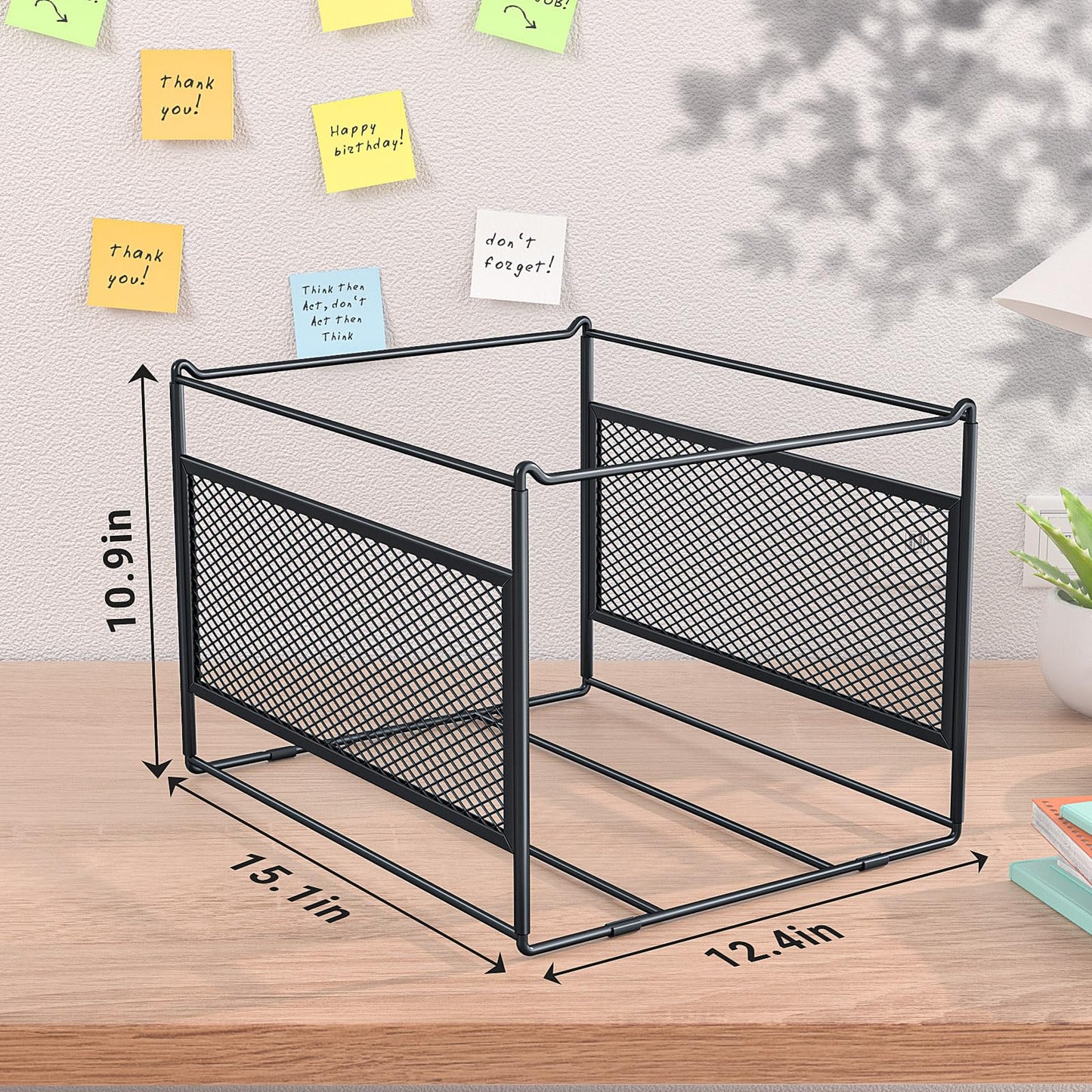 Vanulee 2 Pack Hanging File Folder Frame Letter/Legal Size,Hanging Files Holder Rack for Desk Organizer,Hanging Folder Rails,Only Fit Filing Cabinet Drawers over 10" in Height,15.2" Lx12.4 Wx10 H