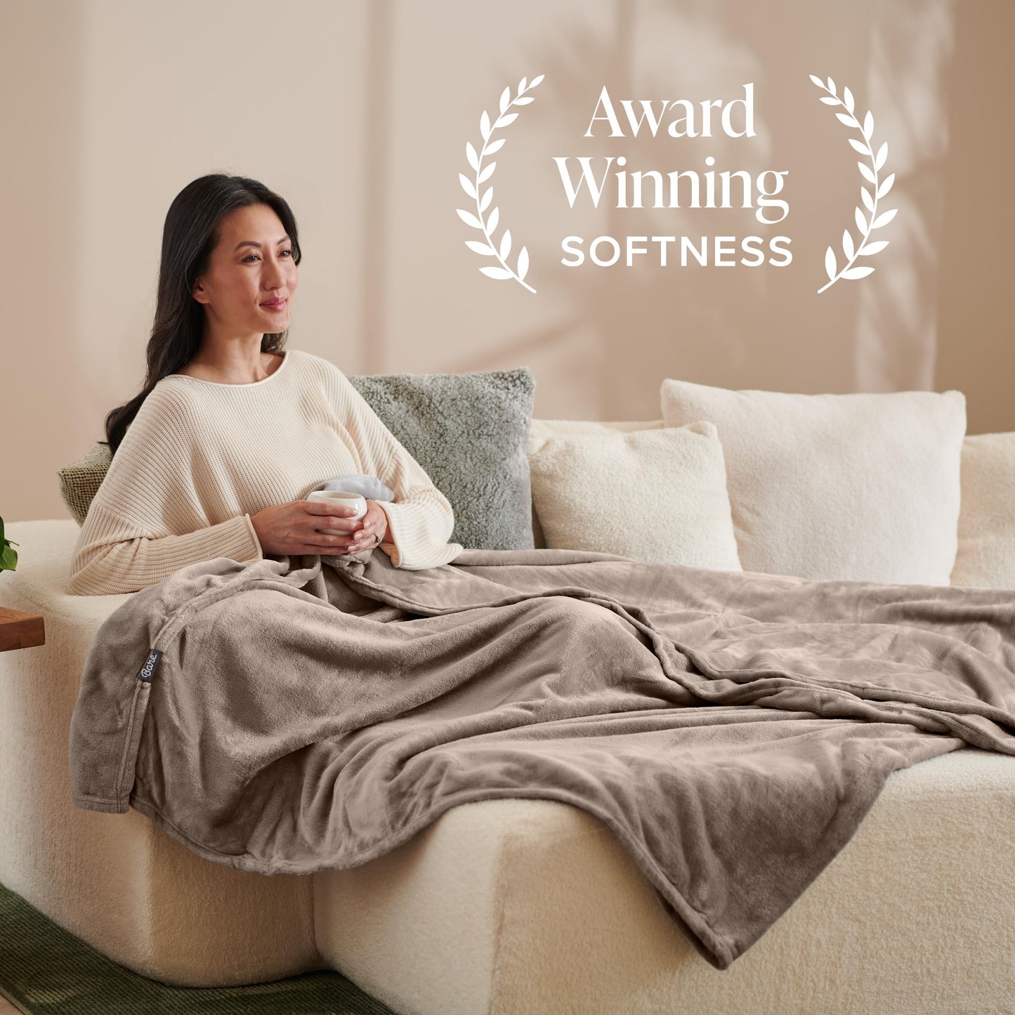 Bare Home Fleece Blanket - King Size - Ultra-Soft Lightweight for Bed, Sofa, and Couch - Luxury Microplush - Cozy Warm Blanket (King, Taupe)