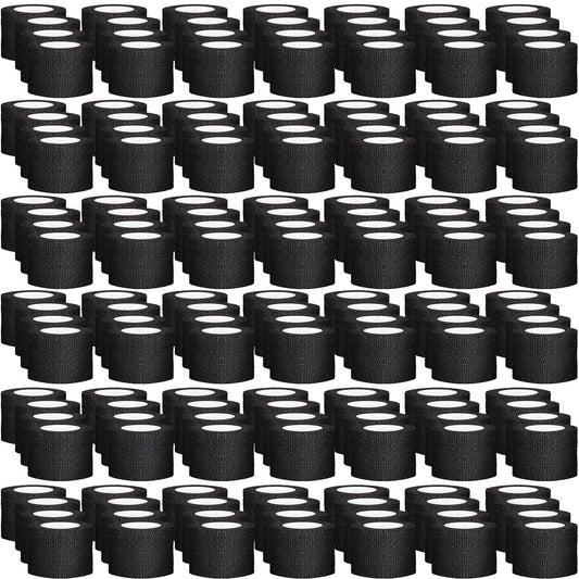 120 Pack Black Self Adhesive Bandage Wrap Bulk 2 Inch x 5 Yards Cohesive Bandage,Vet Wrap Breathable Elastic Self-Adherent Tape for Stretch Athletic Sports Wrist Ankle Dogs Pet Vet Wrap