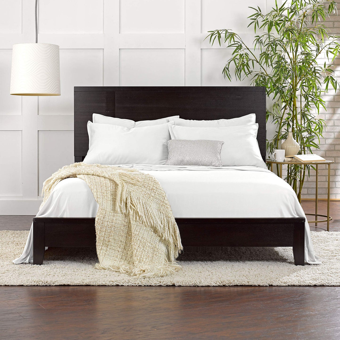 Queen Pillowcases by Pure Bamboo, Genuine 100% Organic Viscose Derived from Bamboo, Luxuriously Soft & Cooling, Double Stitching, Envelope Closure (2 Queen Pillowcases, White)