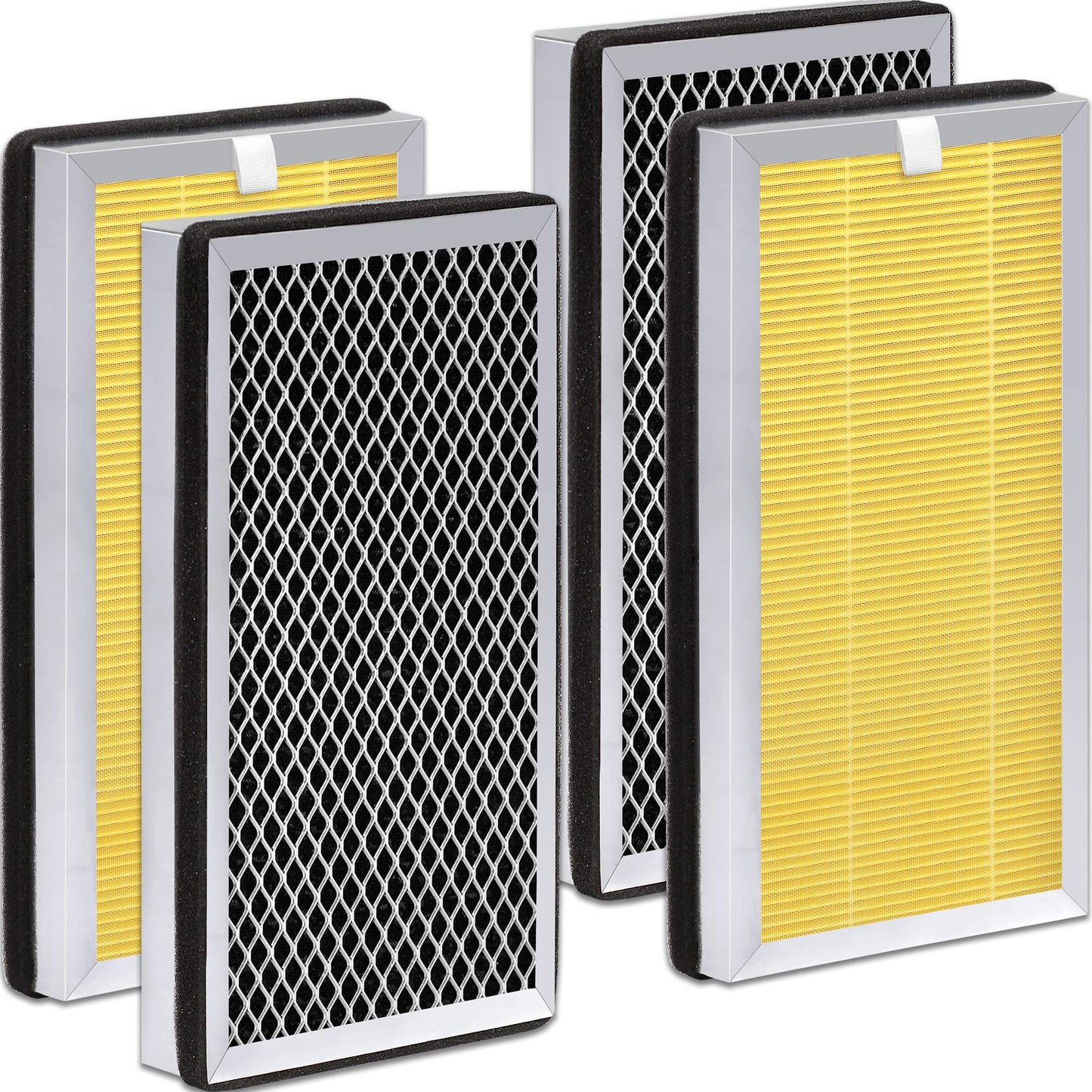 Zouhwaso [Pet Care] MA Series 15 Replacement Filter compatible with MA Series 15 Air Pur-ifier, 3-in-1 Composite Filter with Upgrade Acti-vated Car-bon, H13 True HEPA and Pre-filter, Pack of 4