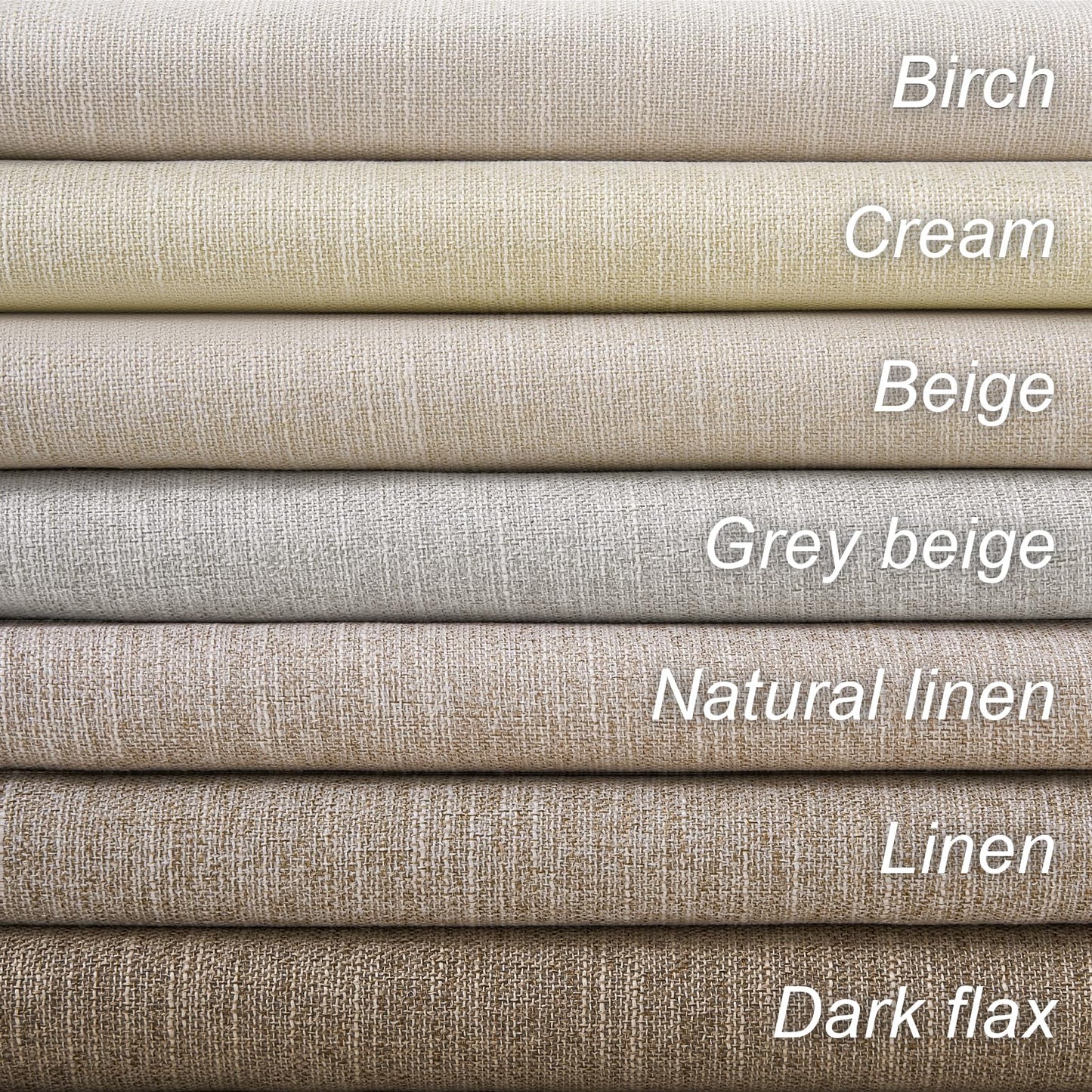 Topfinel Cream Ivory Blackout Curtains & Drapes 84 Inch Length, Beige Pinch Pleat Full Blackout Flax Linen Tab Top Soundproof Curtains with Hooks Rings for Bedroom Living Room Track 2 Panels Set