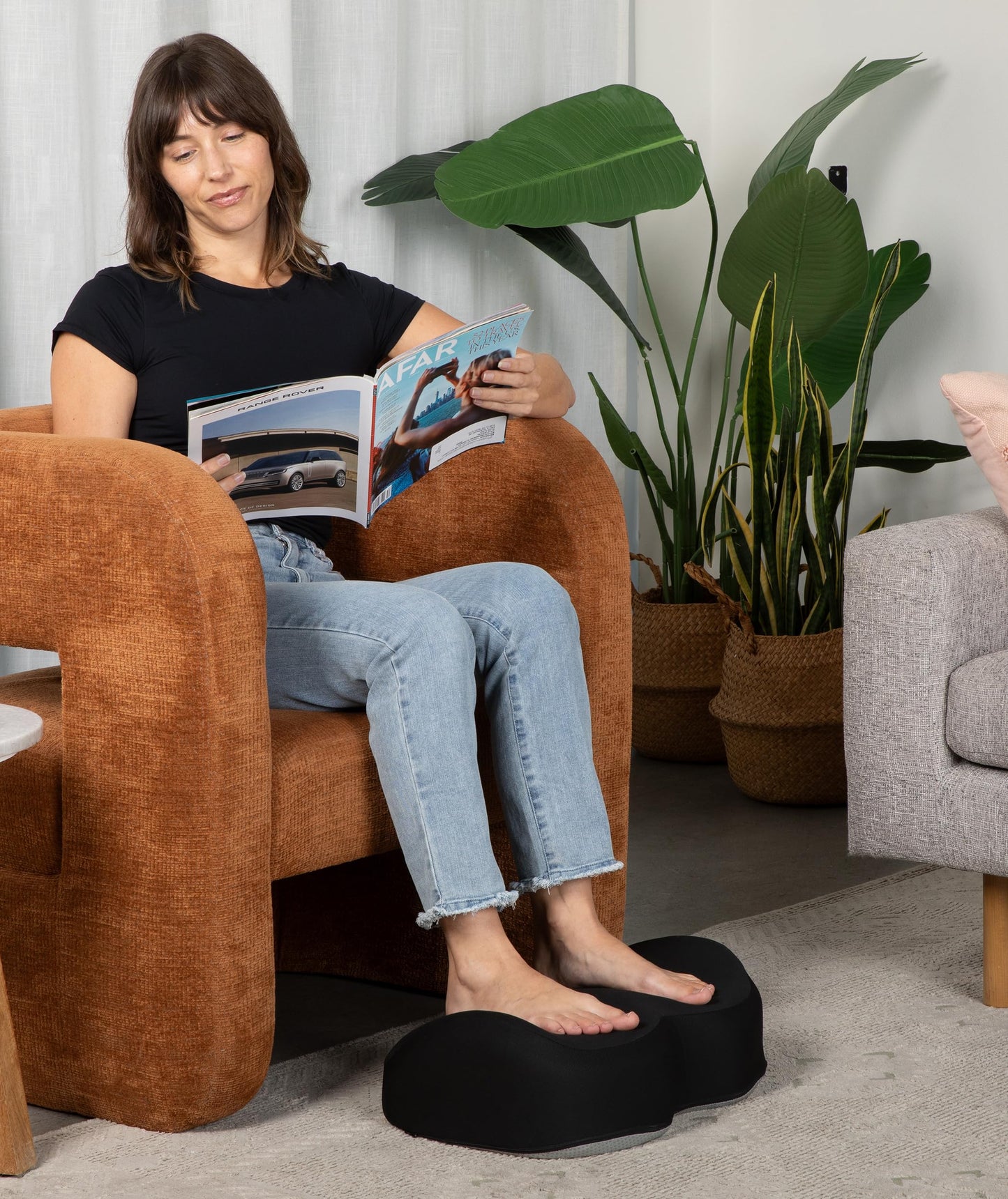 Everlasting Comfort Foot Rest for Under Desk at Work - Memory Foam Office Foot Stool & Under Desk Footrest Leg Elevation Pillow for Gaming & Home Office, Supports Posture
