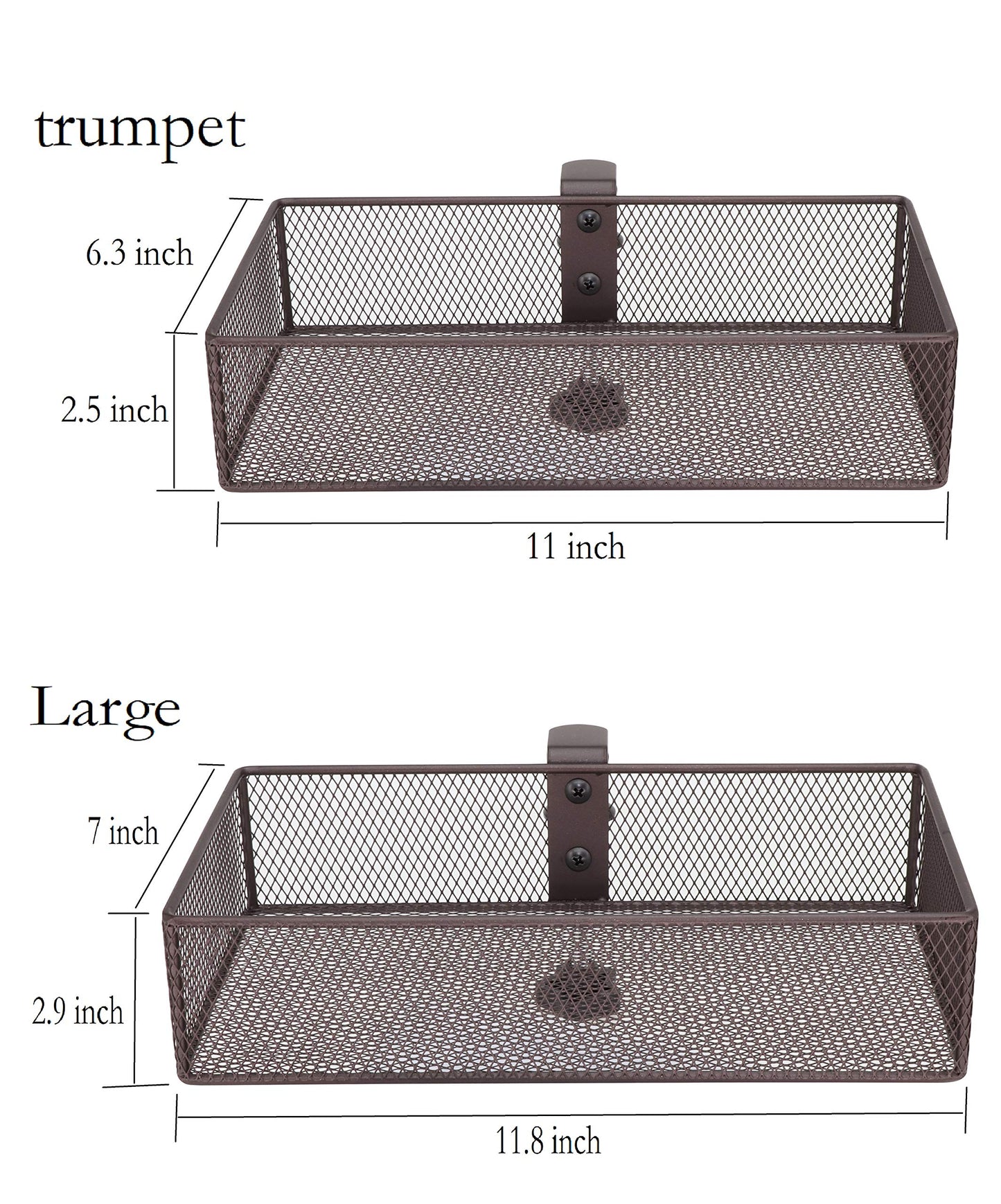 Aurynns Clip-on Drawer organizers (2 pack), desk organizer, can be clipped around the table to store small items (Bronze Gold)