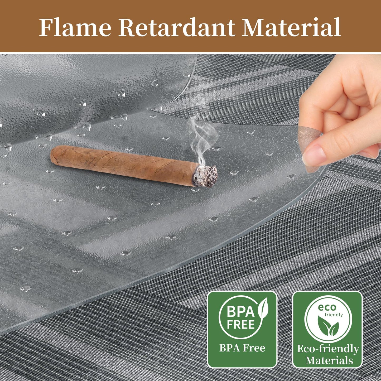 MESHDO Office Chair Mat for Carpet, 48" X 60" X 0.09" Desk Chair Mat for Carpet Floors, Clear and Thick Rolling Computer Chair Mats with Non-Slip Studded for Home and Office Low Pile Carpets
