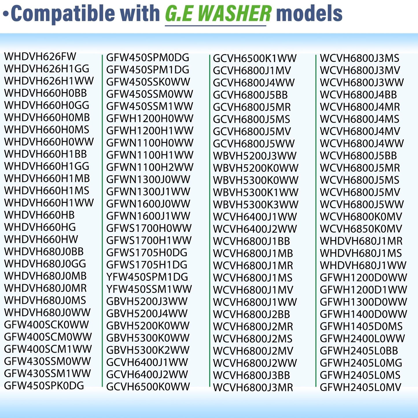 WH01X20826 Washer Shock Absorber Kit Fit for G.E Washer Damper Shock Replaces WH01X10343 AP4265856 WH01X10385 WH01X10425 AH1482318 EA1482318 WH01X10260 PS1482318 - with 4 Shocks and 4 Pins