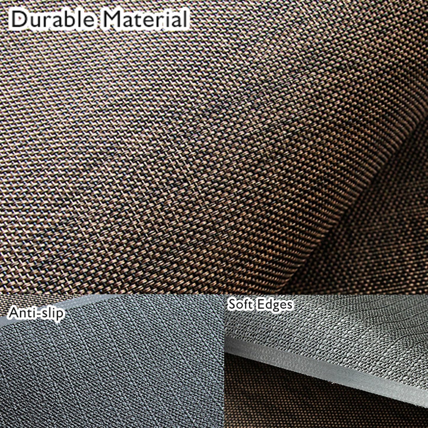 Sycoodeal Office Chair Mat for Hardwood & Tile Floor,Computer Gaming Chair Mat for Rolling Chairs Non-Curve, Anti-Slip, Heavy Duty Floor Protector for Home Office,Dark Coffee (48" x 55")