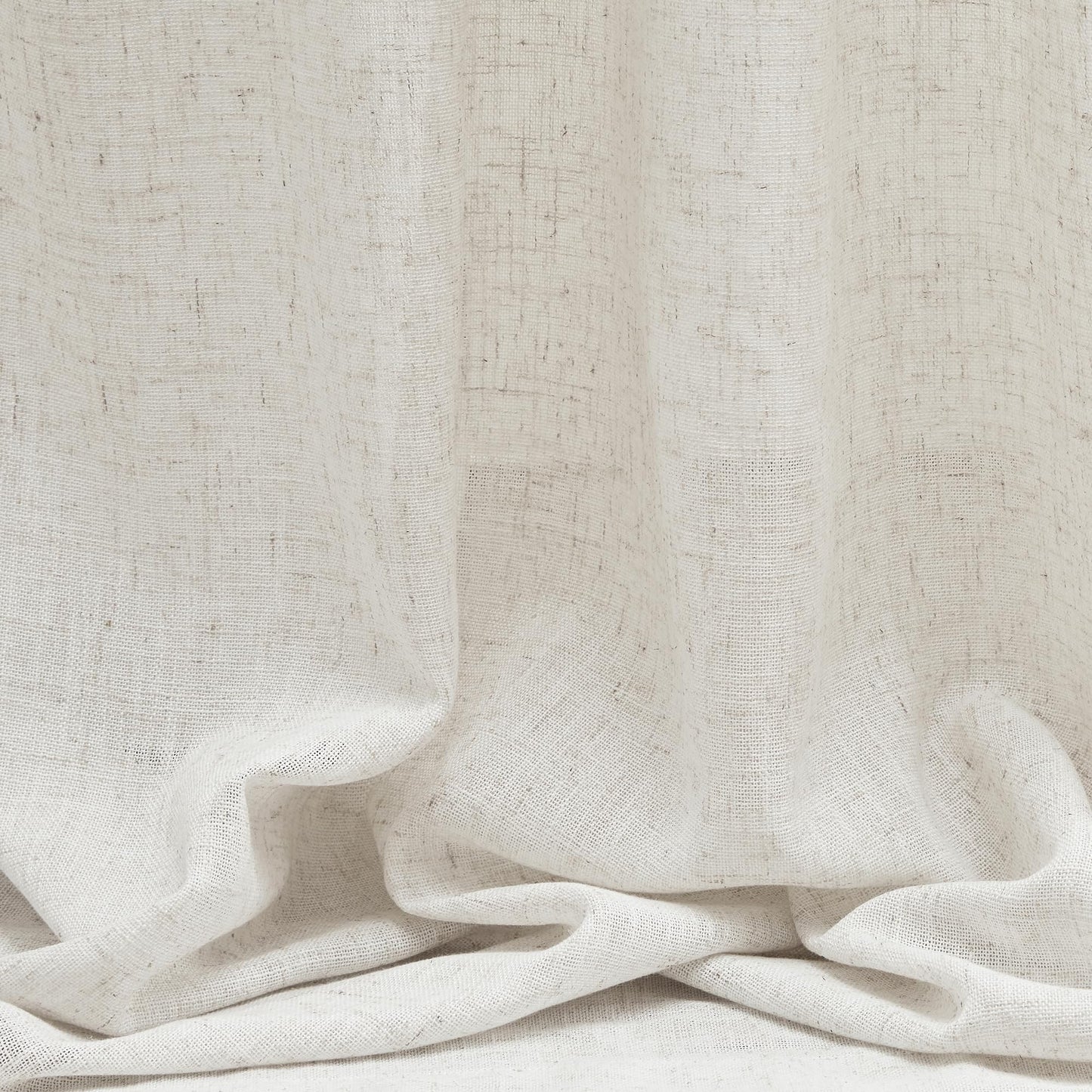 MYSKY HOME Linen Curtains for Sliding Glass Door, Back Tab Semi Sheer Curtain Panels Extra Long Floor Length Drapes Linen Texture Soft Touch Country Curtains, 50x102 Inch, Linen, Set of 2