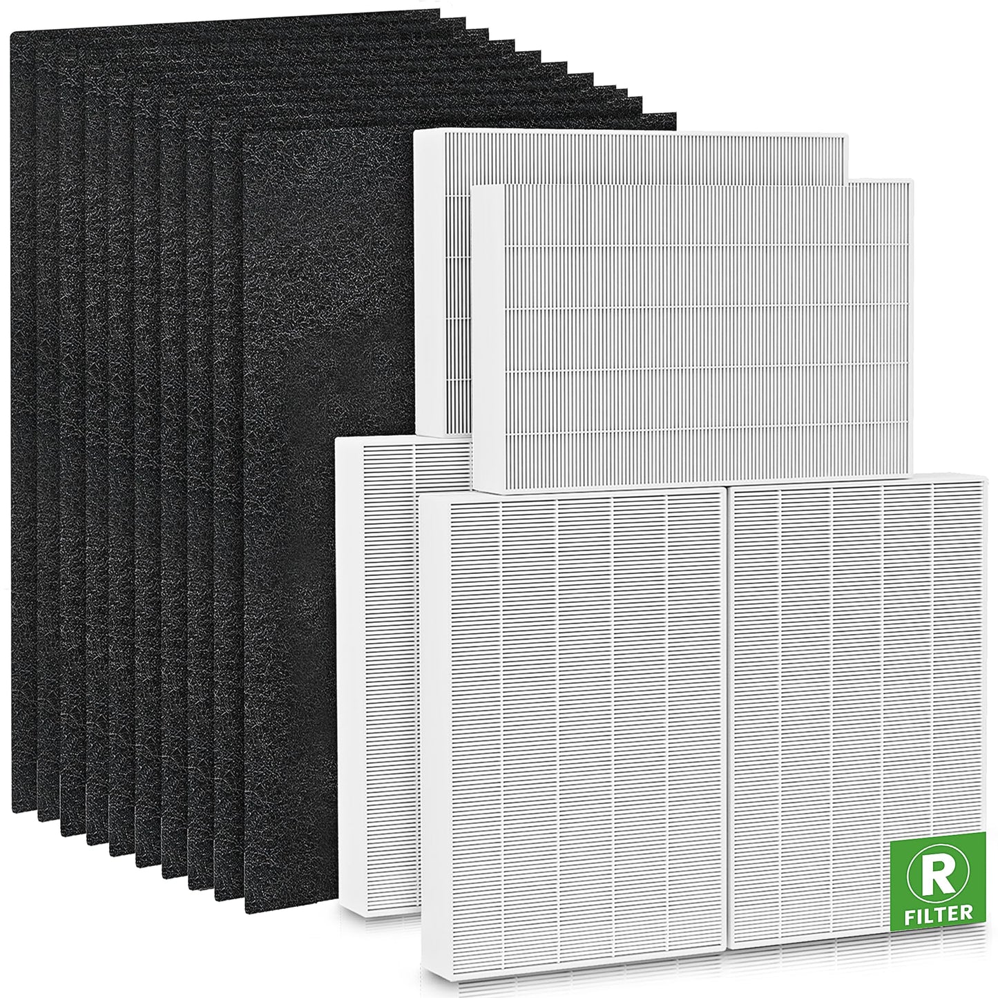 6 Pack HPA300 HEPA Filter Replacement for Honeywell Air Purifiers HPA300 Series, HPA300, HPA304, HPA8350, HPA300VP, HPA3300b, HPA5300, Replace HRF-R3, Pack of 6 HEPA R and 10 Pre filters A HRF-AP1