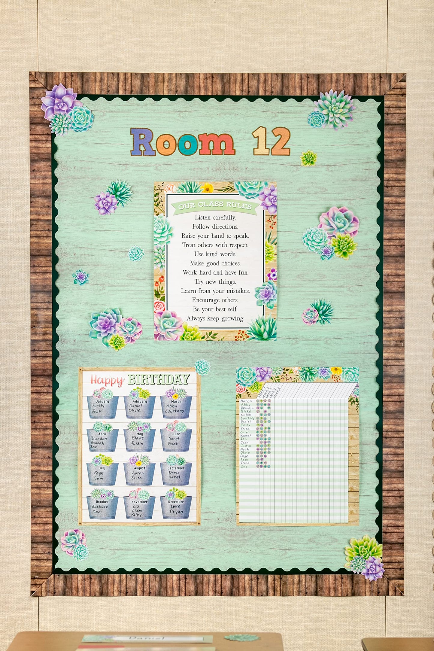 Teacher Created Resources Mint Painted Wood Better Than Paper Bulletin Board Roll (TCR77883)