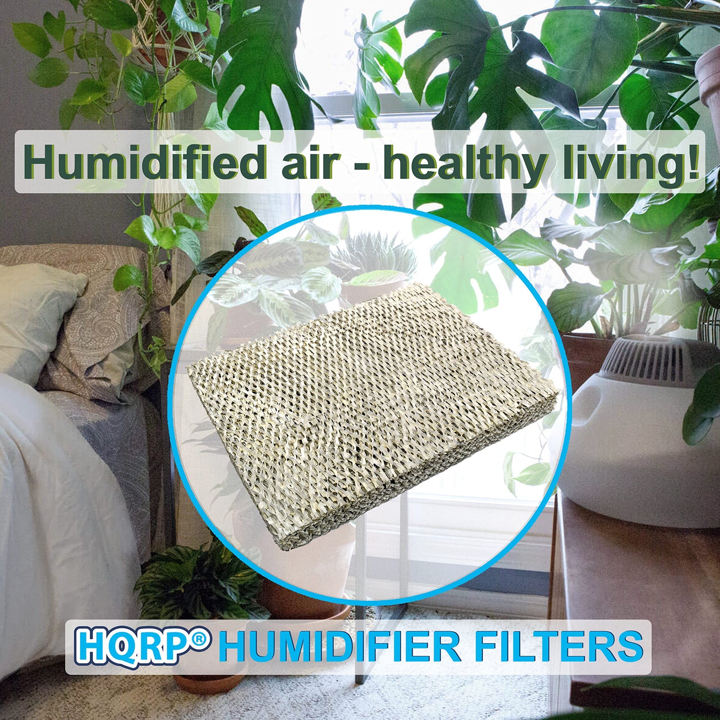 HQRP 2-Pack Water Filter Replacement for Bryant P110-3545 fits HUMBBLBP, HUMBALBP, HUMBBLFP, HUMBALFP, HUMCRLBP, HUMCRLFP Series Humidifiers