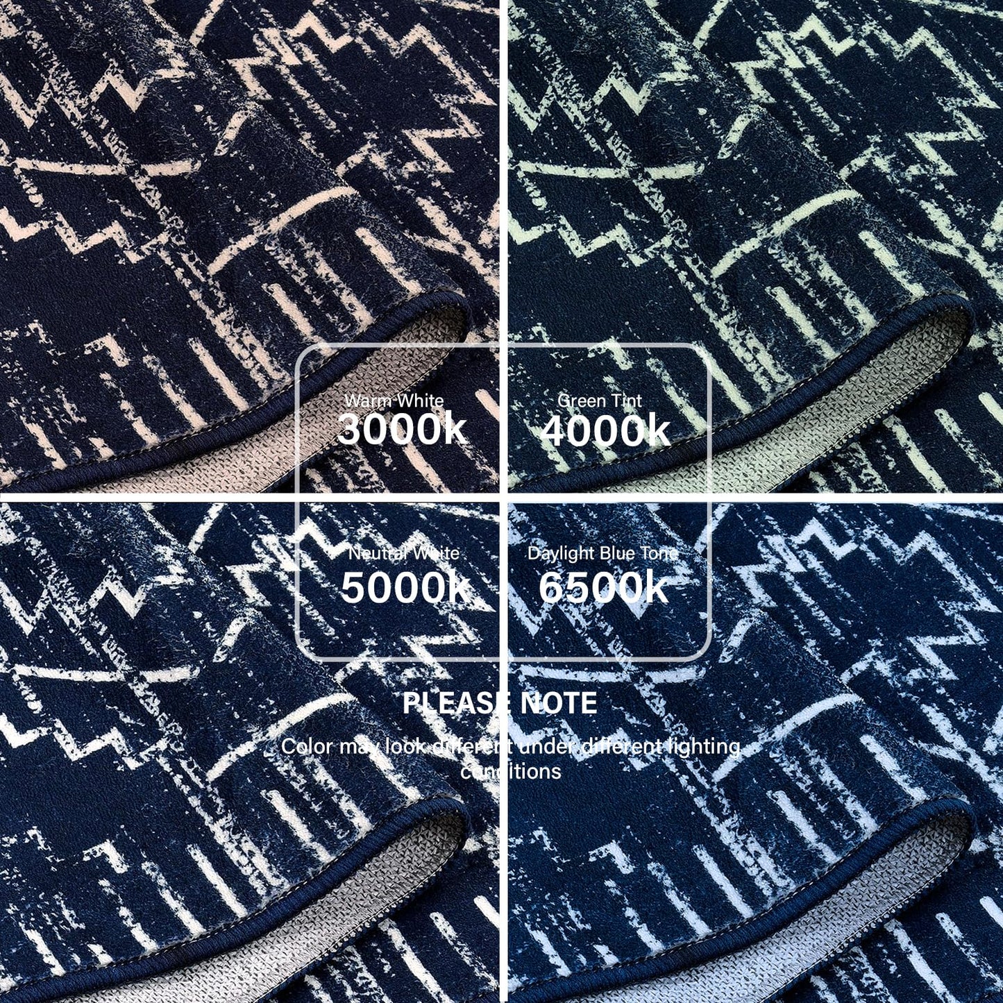 Wonnitar Moroccan Washable Rug 3x5, Blue Non-Slip Entryway Area Rug, Soft Farmhouse Bedroom Throw Mat, Geometric Low Pile Scandinavian Accent Carpet for Entry Kitchen Basement (Blue,3'x5')
