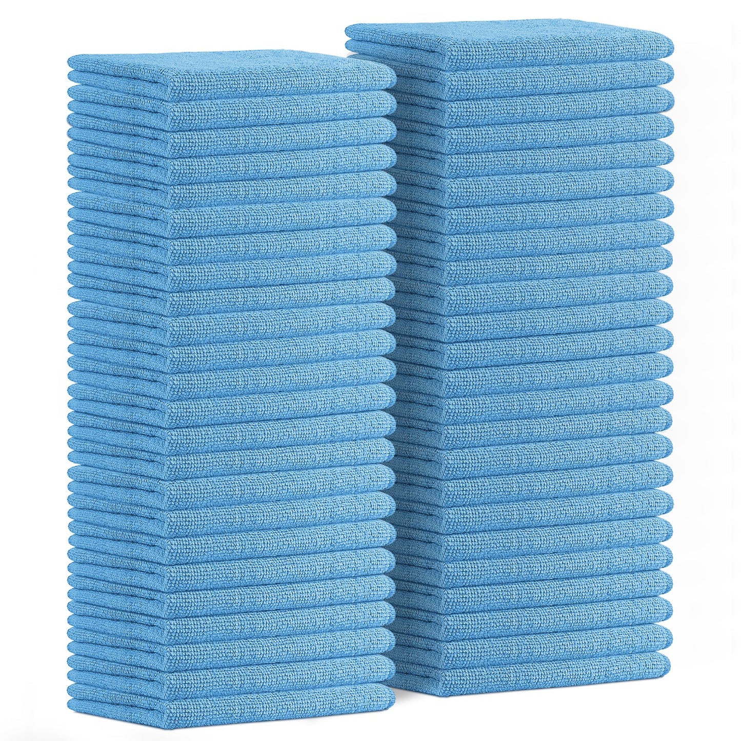 Avalon Towels Microfiber Cleaning Cloths (Value Pack of 48) - Size 16 x 16 Inches, Highly Absorbent Cleaning Rags, Lint Free, Reusable and Washable, Microfiber Towels for Cars