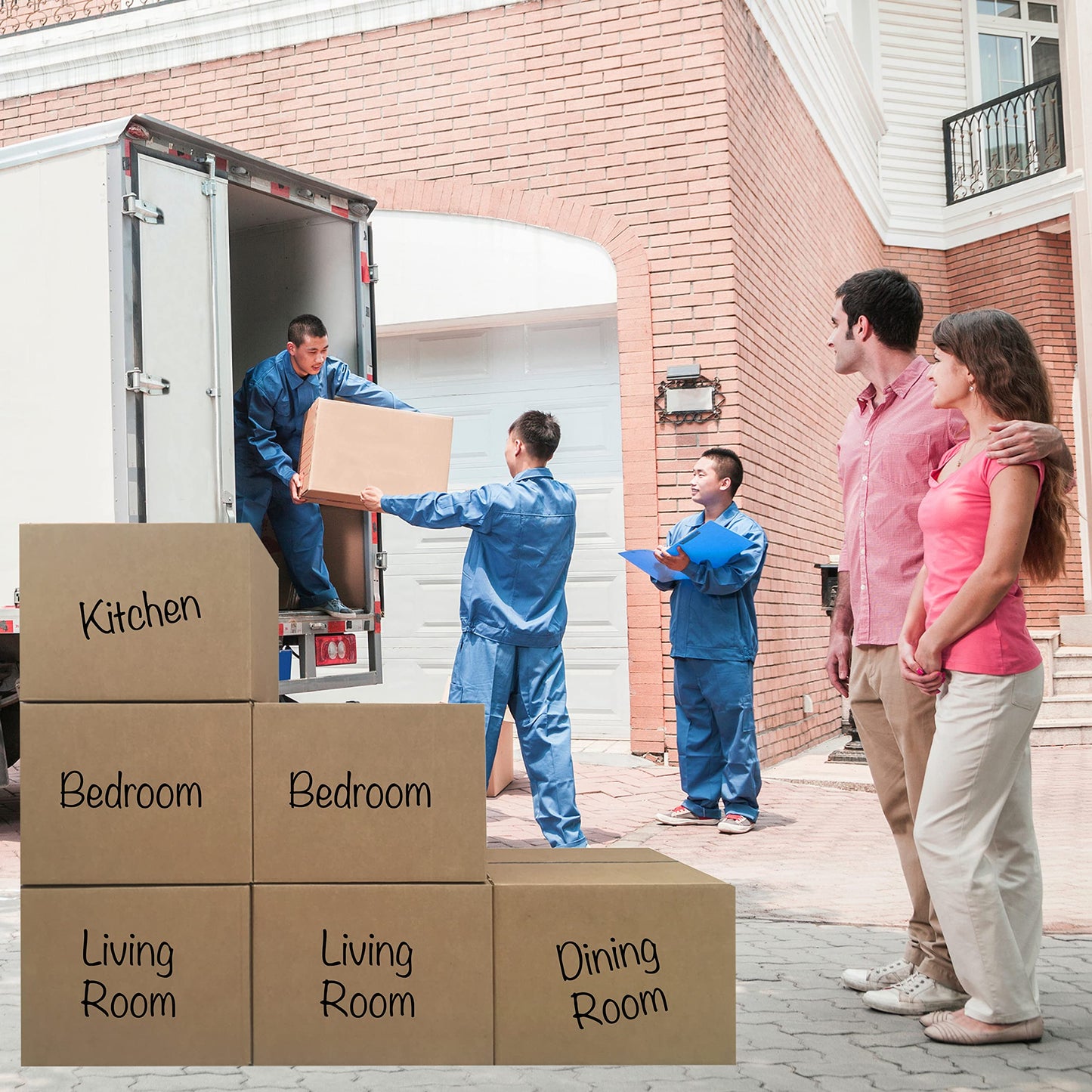 UBMOVE Large Moving Boxes 20'' x 20'' x 15'' (Pack of 6), Corrugated Cardboard Boxes for Packing, Shipping & Moving