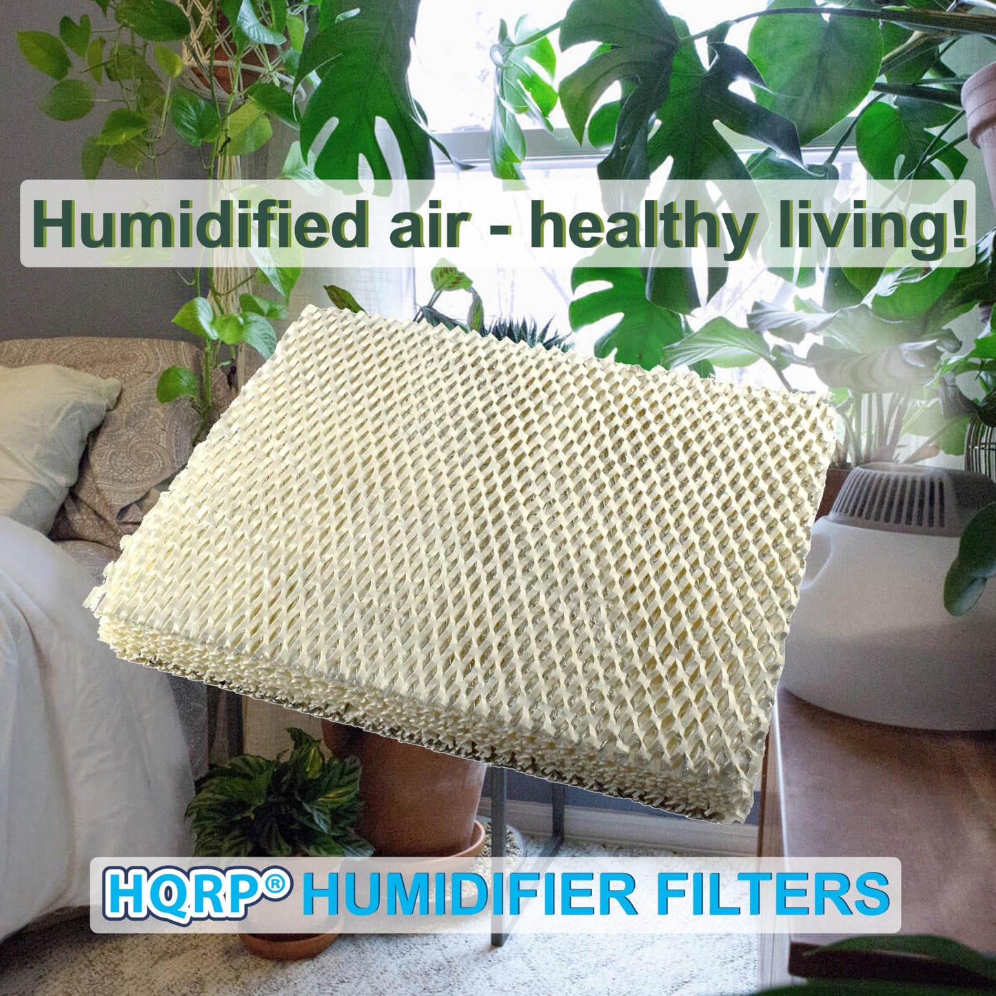 HQRP 2-Pack Water Filter Replacement for Bryant Carrier P110-4545 fits HUMCCWBP, HUMBBWBP, HUMCRWBP series, HUMCCWBP2417, HUMBBWBP2417, HUMCRWBP2417 Humidifiers