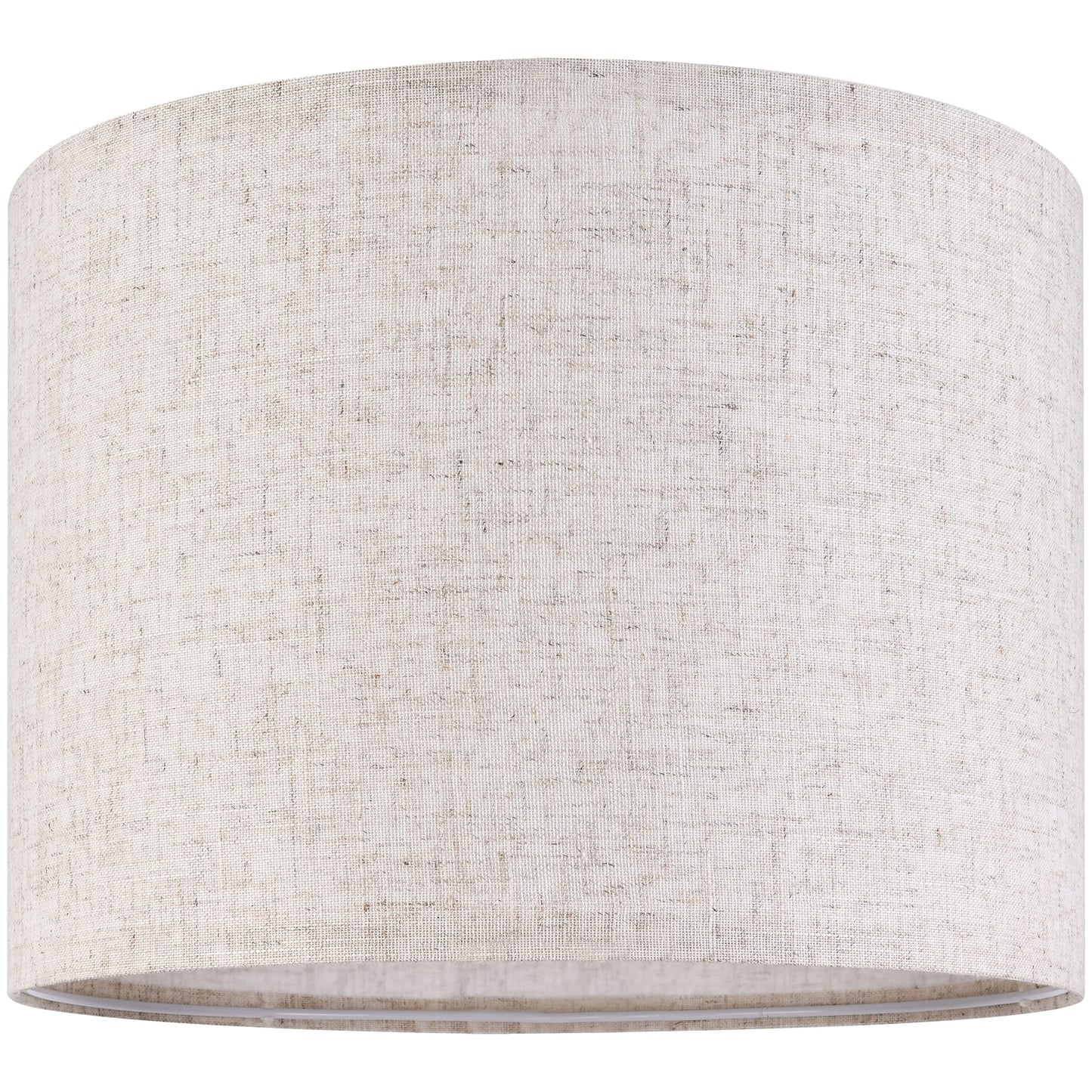 GO&SO Oatmeal Linen Lamp shades Large Drum Linen Lampshade 16" Top x 16" Bottom x 10" High (Spider) Farmhouse Lampshade for Table & Floor Lamp - Lampshades Replacement