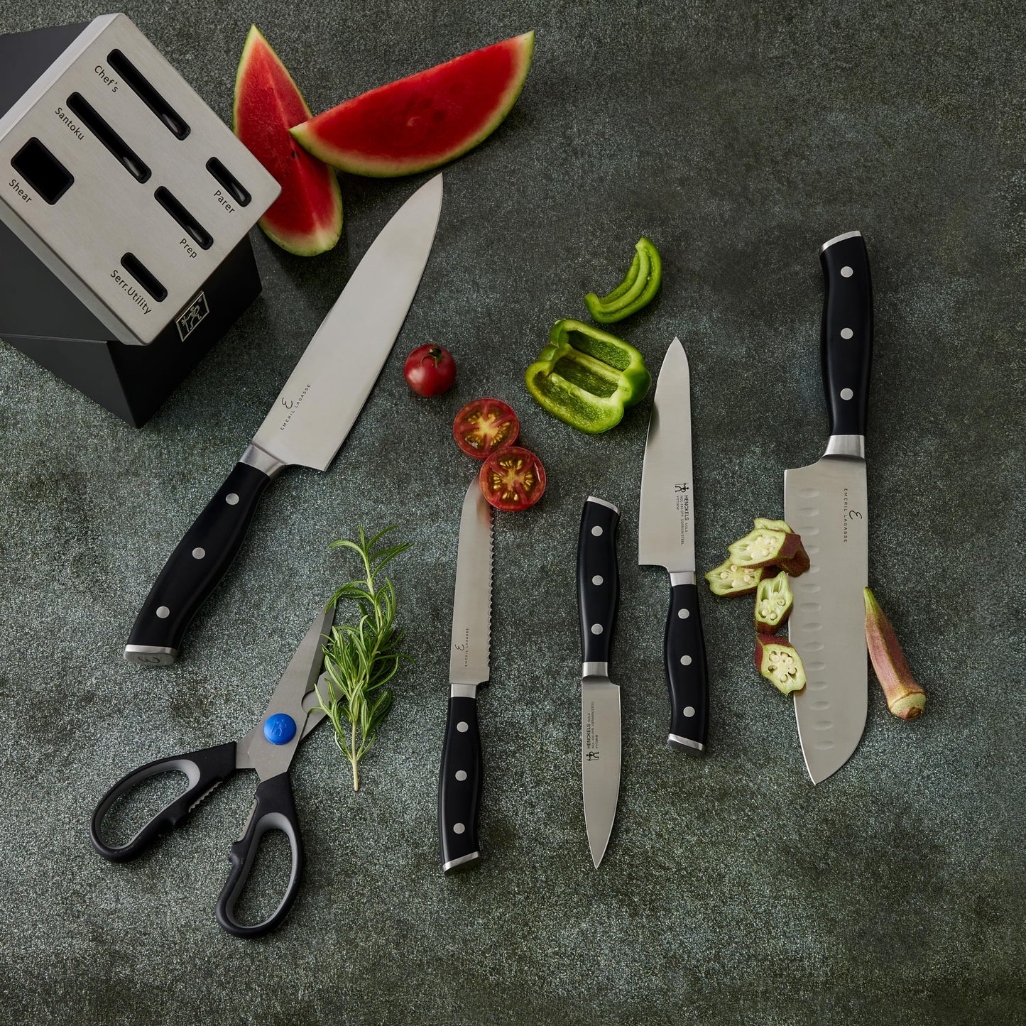 HENCKELS x EMERIL Lagasse The Nola Collection Razor-Sharp German 4-inch Paring Knife, Made in Company-Owned German Factory with Special Formula Steel perfected for almost 300 Years, Dishwasher Safe