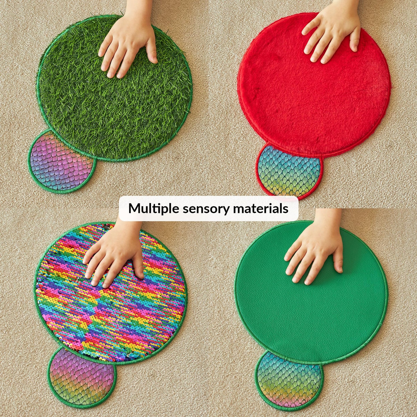 ODOXIA Sensory Wall Panel | Sequin Busy Board for Sensory Room and Daycare | Montessori Toys and Activity | Autism Mats and Squares for Toddlers and Kids