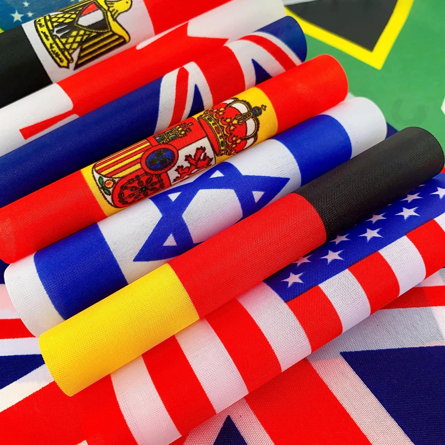 TSMD 50 Countries International World Desk Flags Set Small Mini Office Table Stick Flag with Stand Base,5x8 Inch