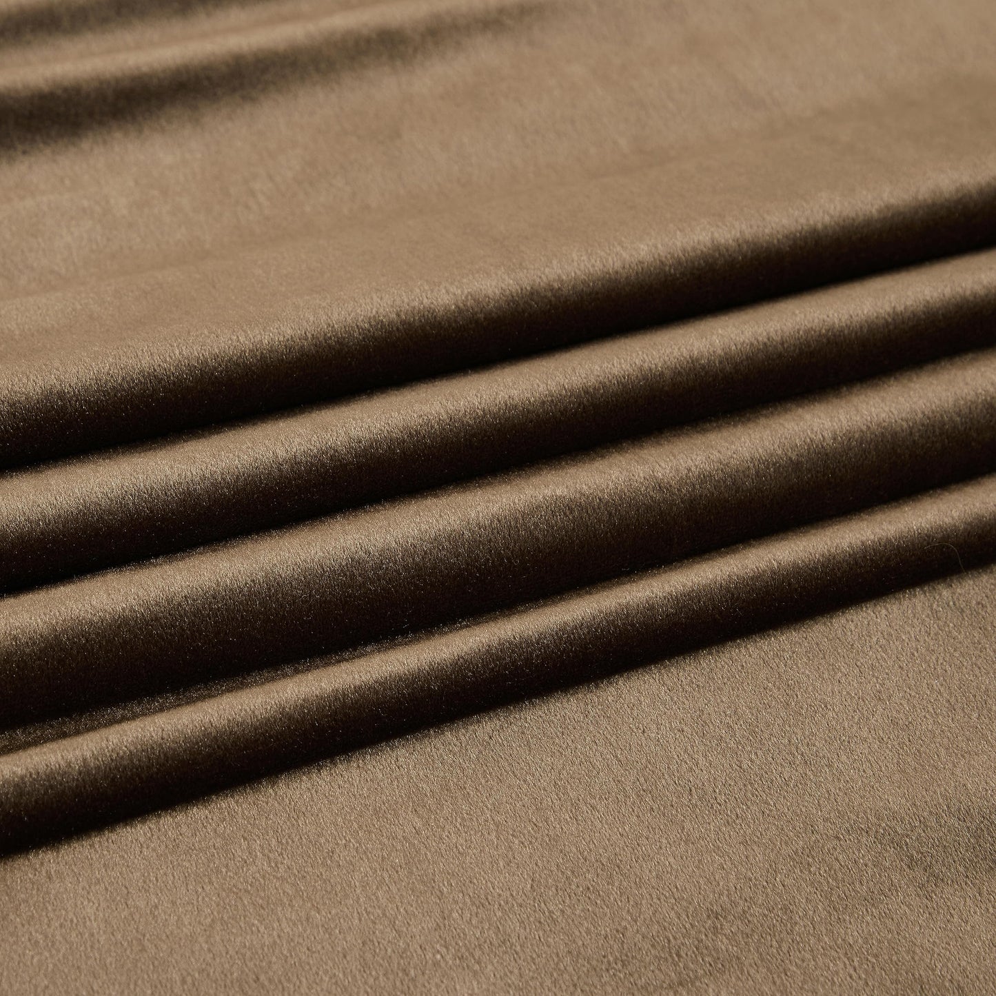 PRIMROSE Brown Velvet Curtains 96 inch Long for Living Room,Set of 2 Panels Blackout Rod Pocket Back Tab Window Treatment Room Darkening Heavy Decorative Curtains Drapes for Bedroom