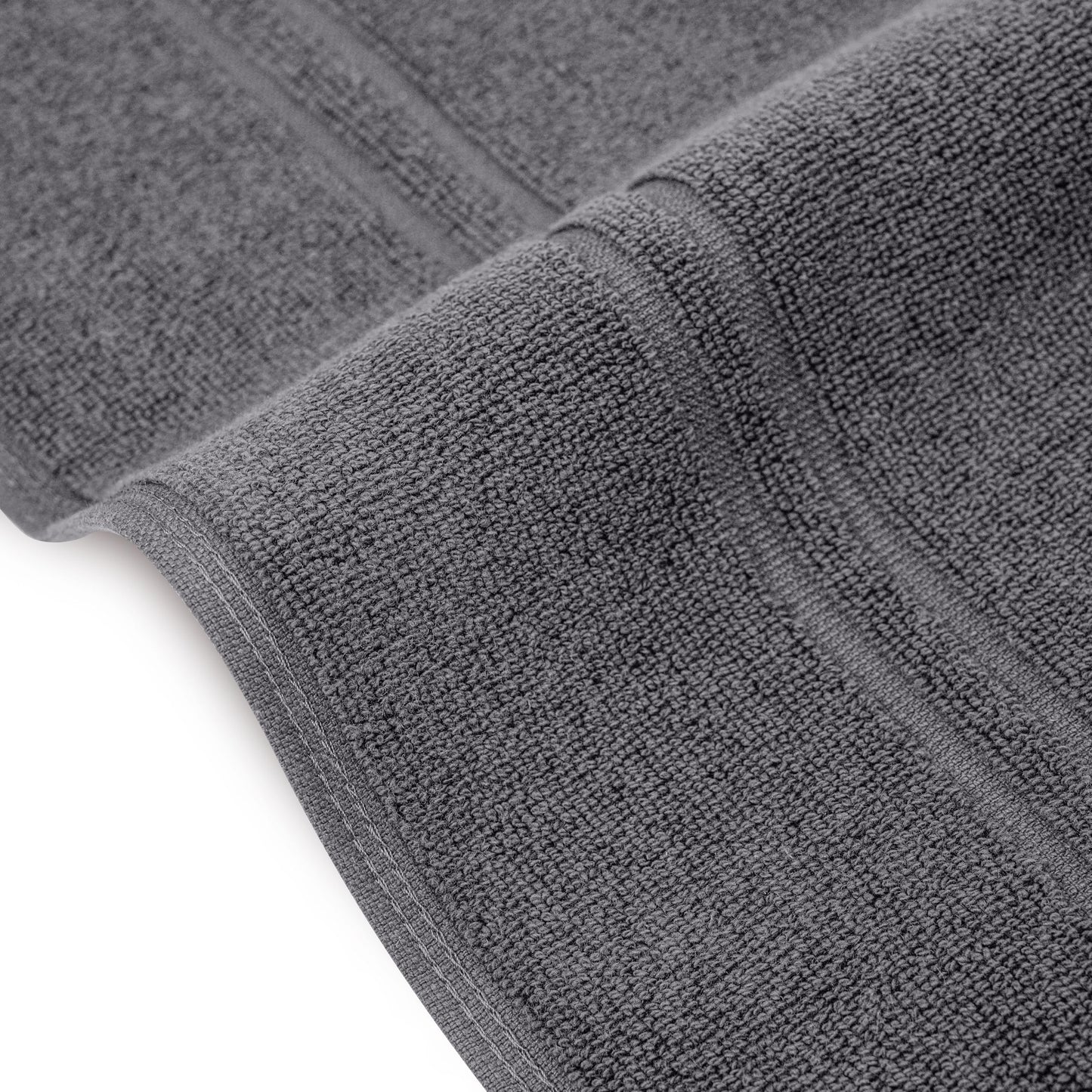 Tens Towels Pack of 2 Bath Mats 100% Cotton, 20 x 32 Inches, Super Absorbent, Hotel Quality Premium Floor Towels, Luxurious, Soft & Quick Dry, Not a Bathroom Rug, Dark Grey