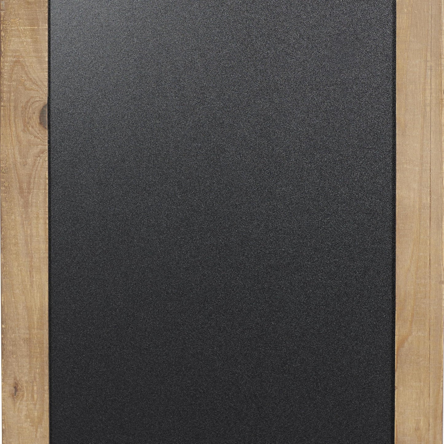 Deco 79 Wood Sign Home Wall Decor Chalkboard Wall Sculpture with Barn Door Inspired Top, Wall Art 16" x 2" x 28", Brown