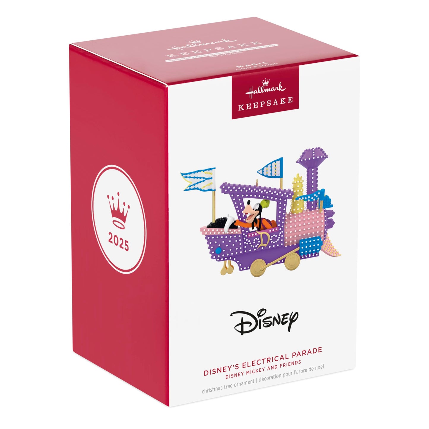 Hallmark Keepsake Christmas Ornament 2025, Disney Mickey and Friends Disney's Electrical Parade Musical With Light, Gifts for Disney Fans